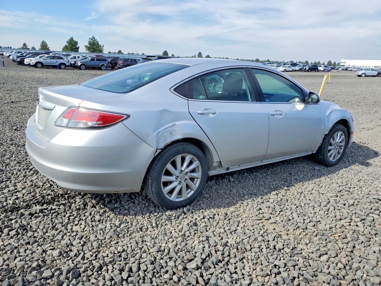 2013 Mazda 6 Touring Silver vin: 1YVHZ8DHXD5M15322