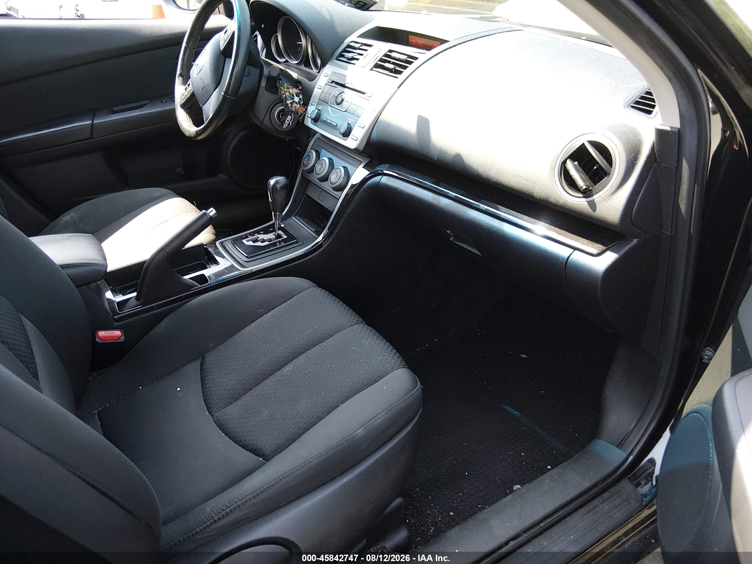 2013 Mazda Mazda6 I Touring Black vin: 1YVHZ8DHXD5M15515