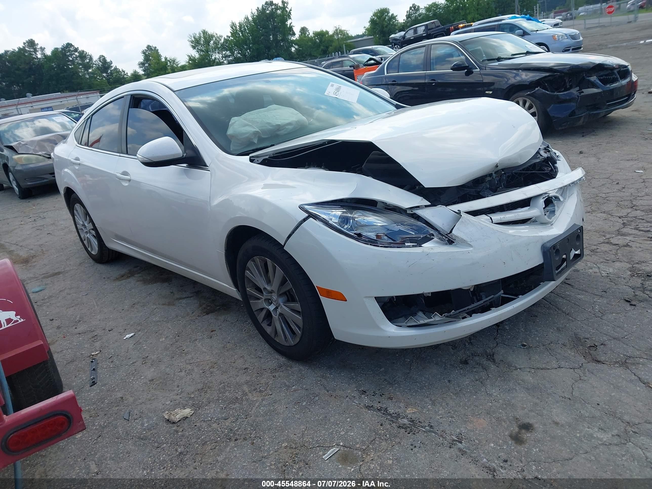 2013 Mazda Mazda6 I Touring Plus White vin: 1YVHZ8EH1D5M09164
