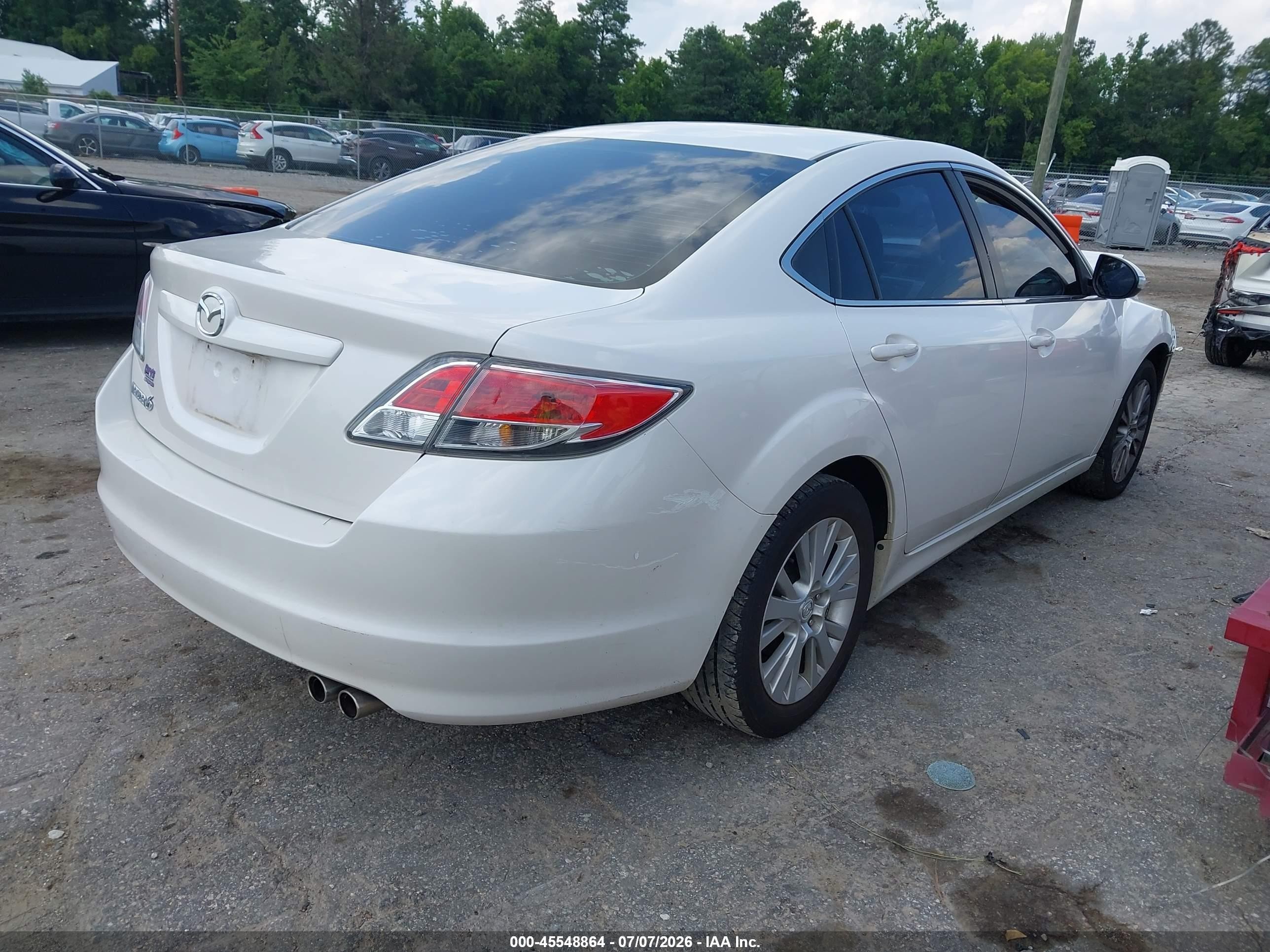 2013 Mazda Mazda6 I Touring Plus White vin: 1YVHZ8EH1D5M09164