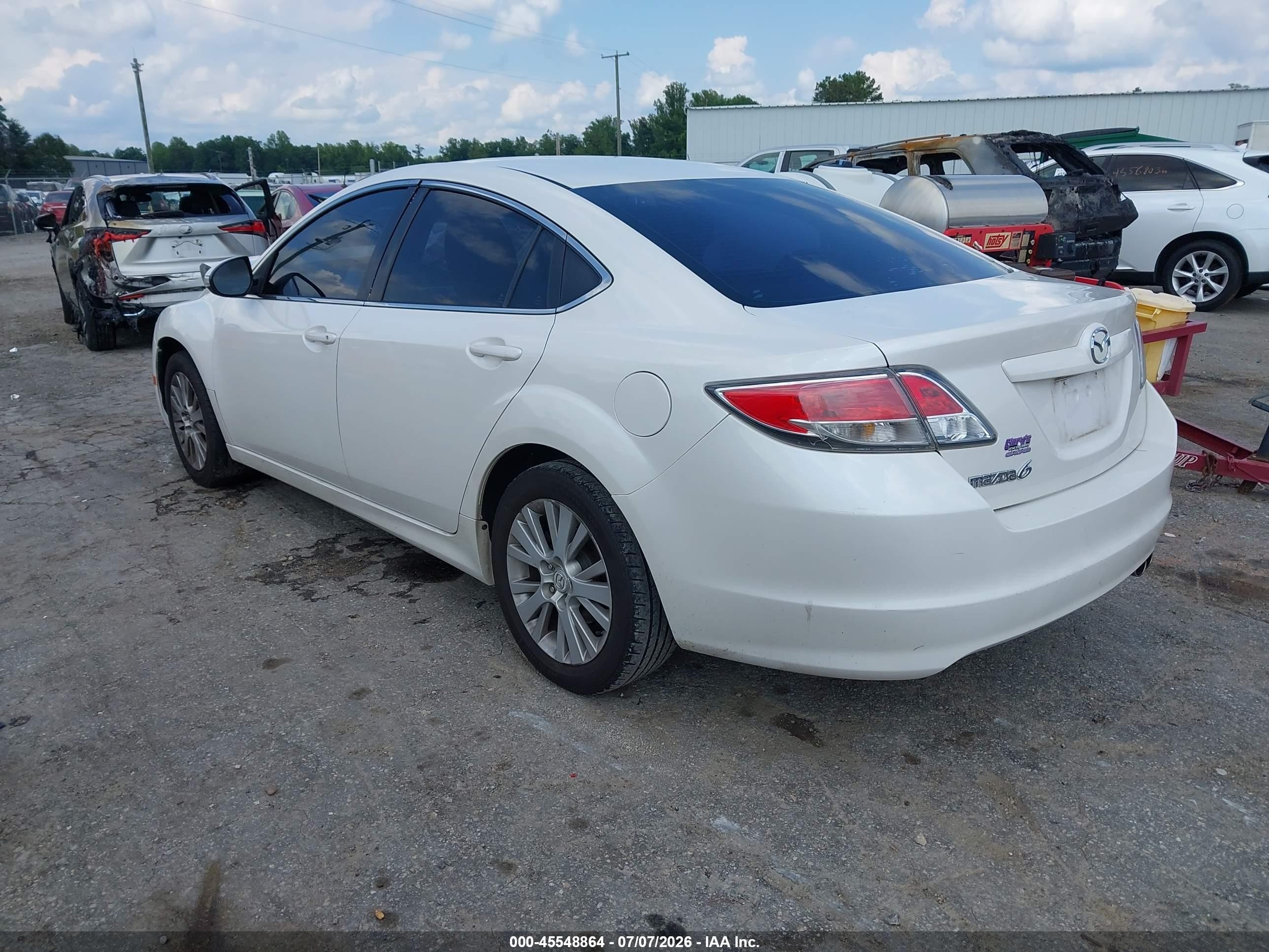 2013 Mazda Mazda6 I Touring Plus White vin: 1YVHZ8EH1D5M09164