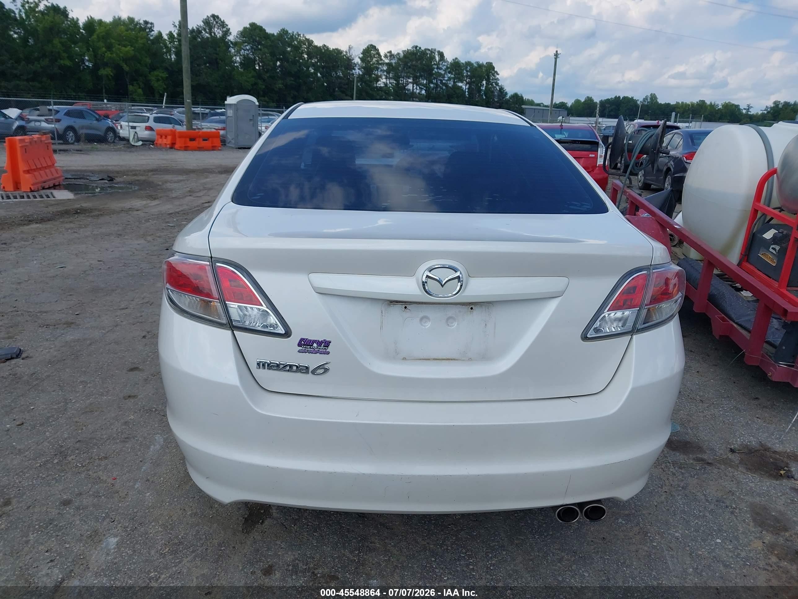 2013 Mazda Mazda6 I Touring Plus White vin: 1YVHZ8EH1D5M09164