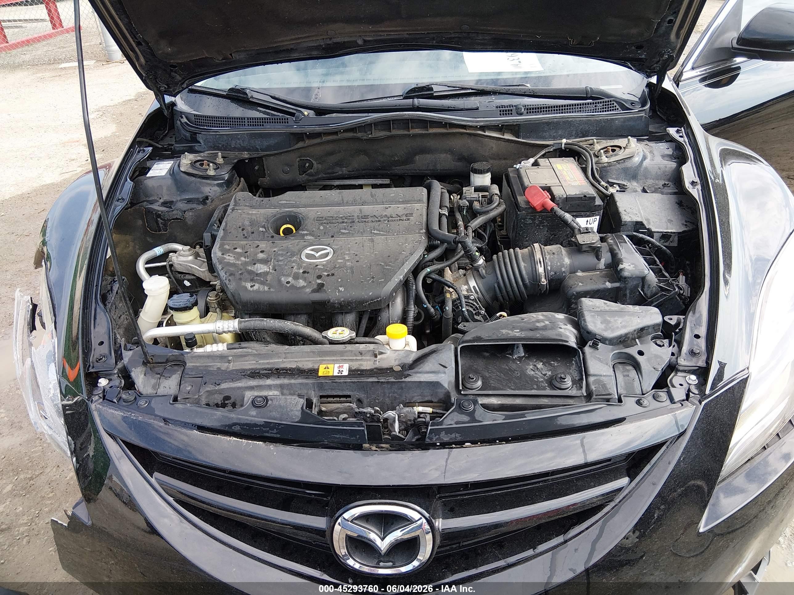 2013 Mazda Mazda6 I Touring Plus Black vin: 1YVHZ8EH4D5M03326