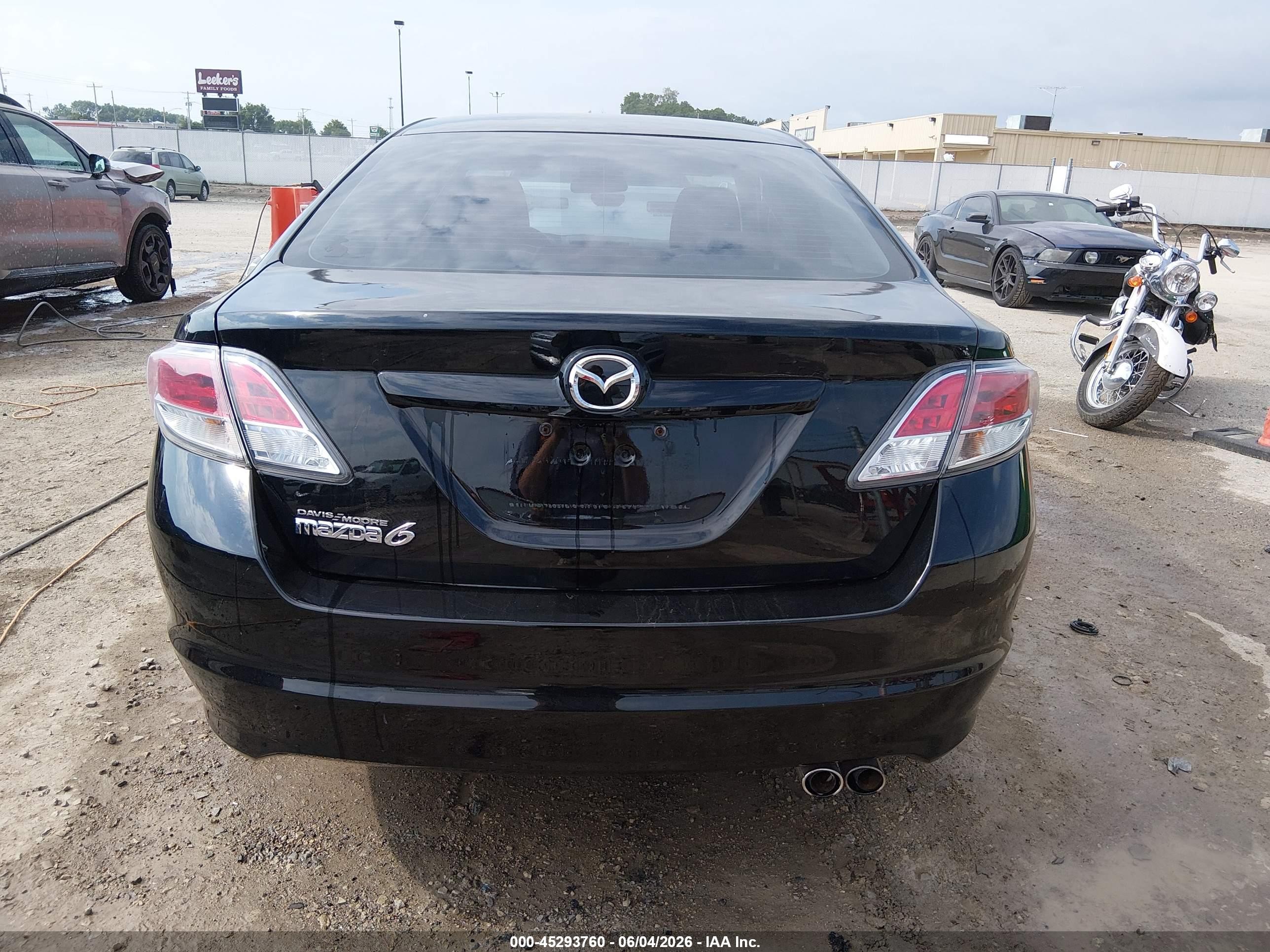 2013 Mazda Mazda6 I Touring Plus Black vin: 1YVHZ8EH4D5M03326