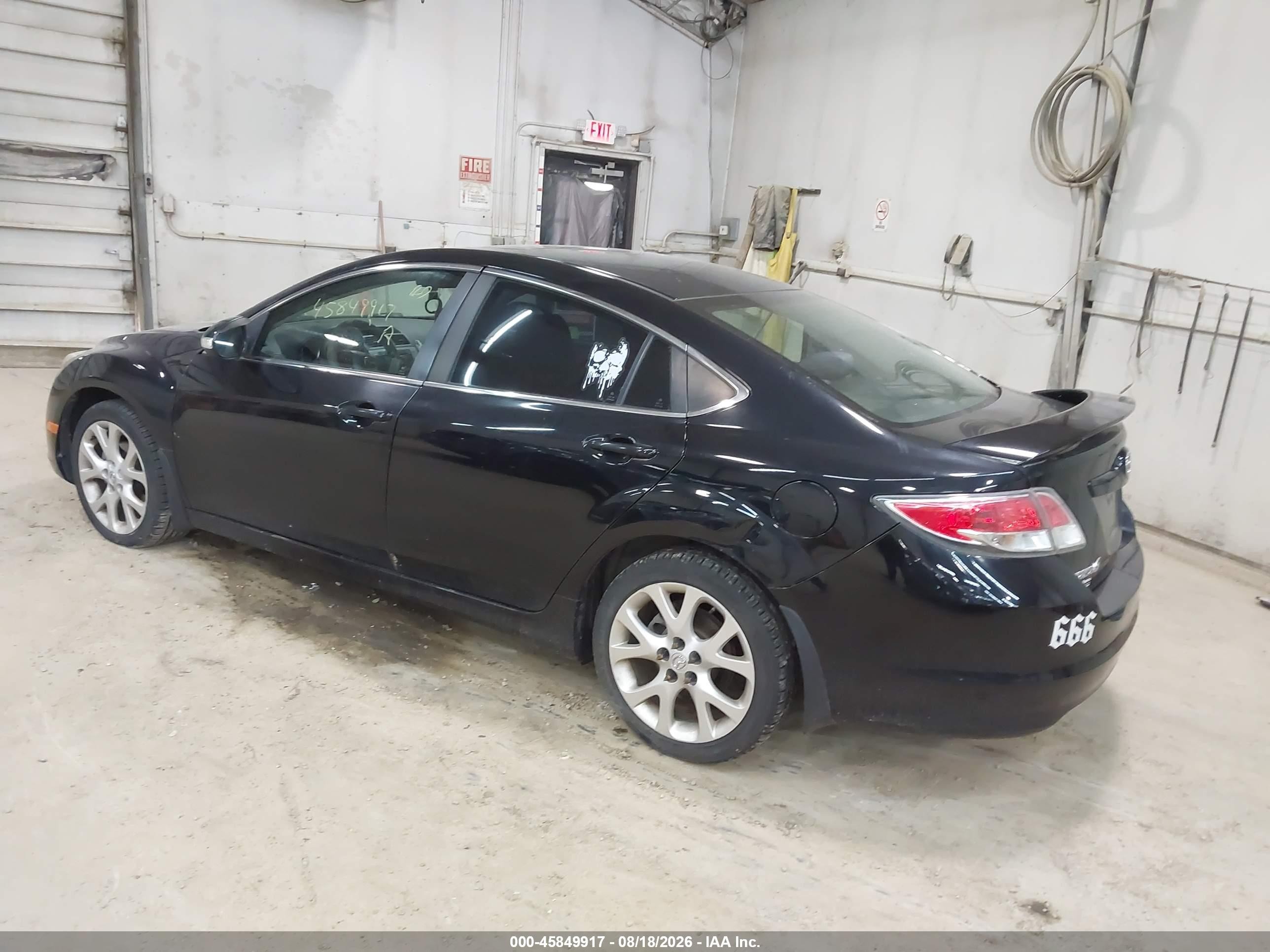 2013 Mazda Mazda6 I Touring Plus Black vin: 1YVHZ8EH4D5M08221