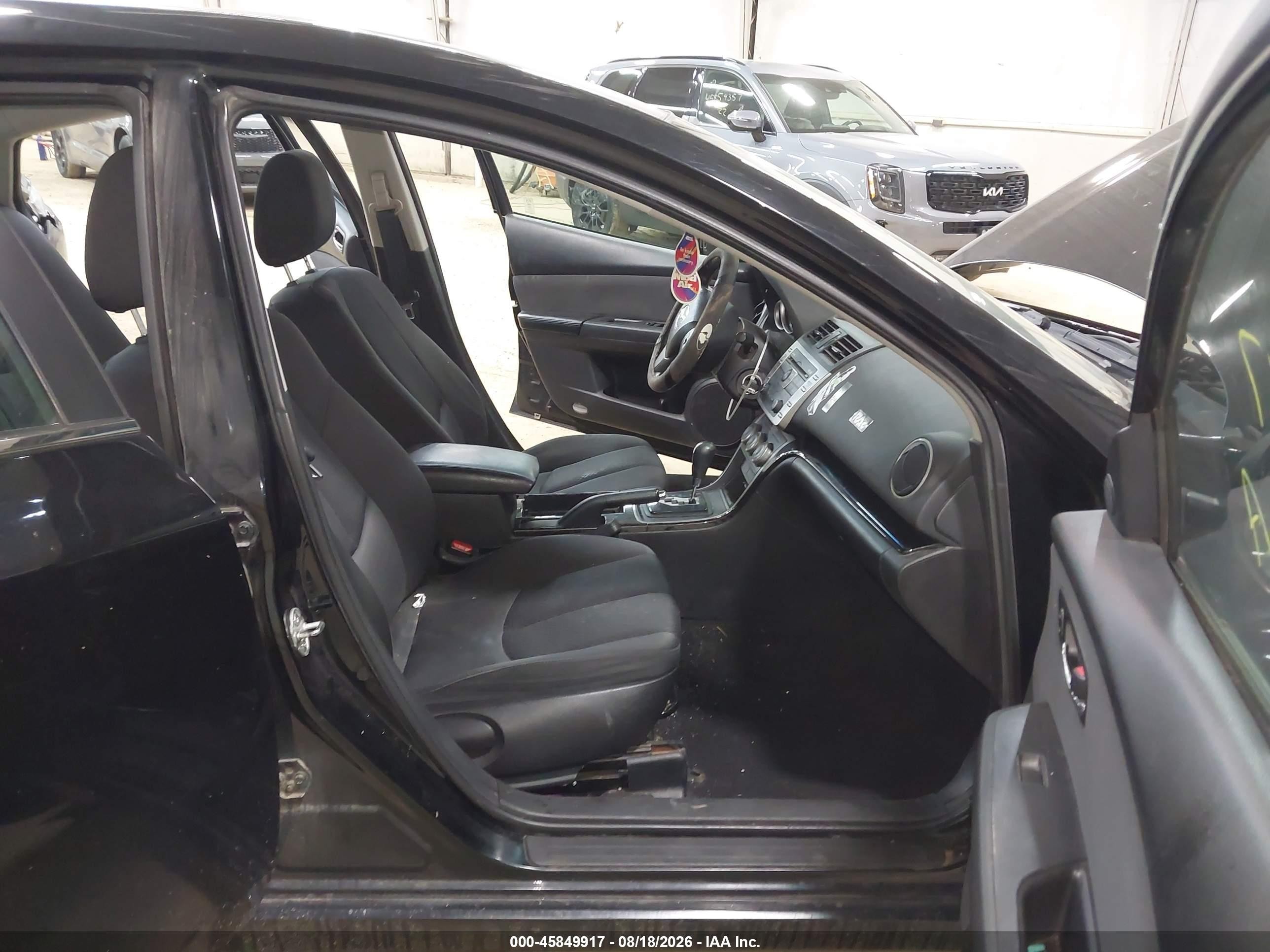 2013 Mazda Mazda6 I Touring Plus Black vin: 1YVHZ8EH4D5M08221