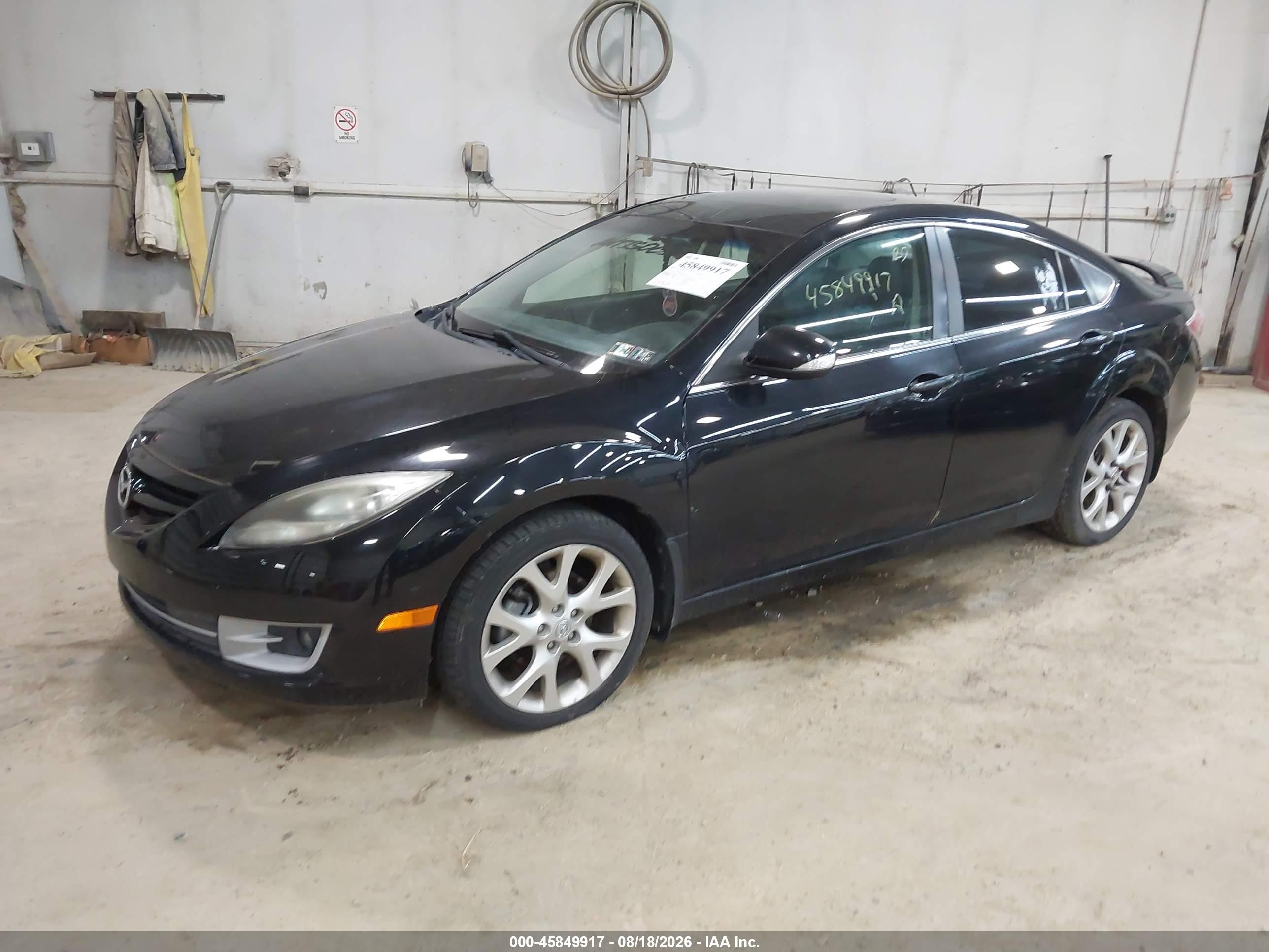 2013 Mazda Mazda6 I Touring Plus Black vin: 1YVHZ8EH4D5M08221