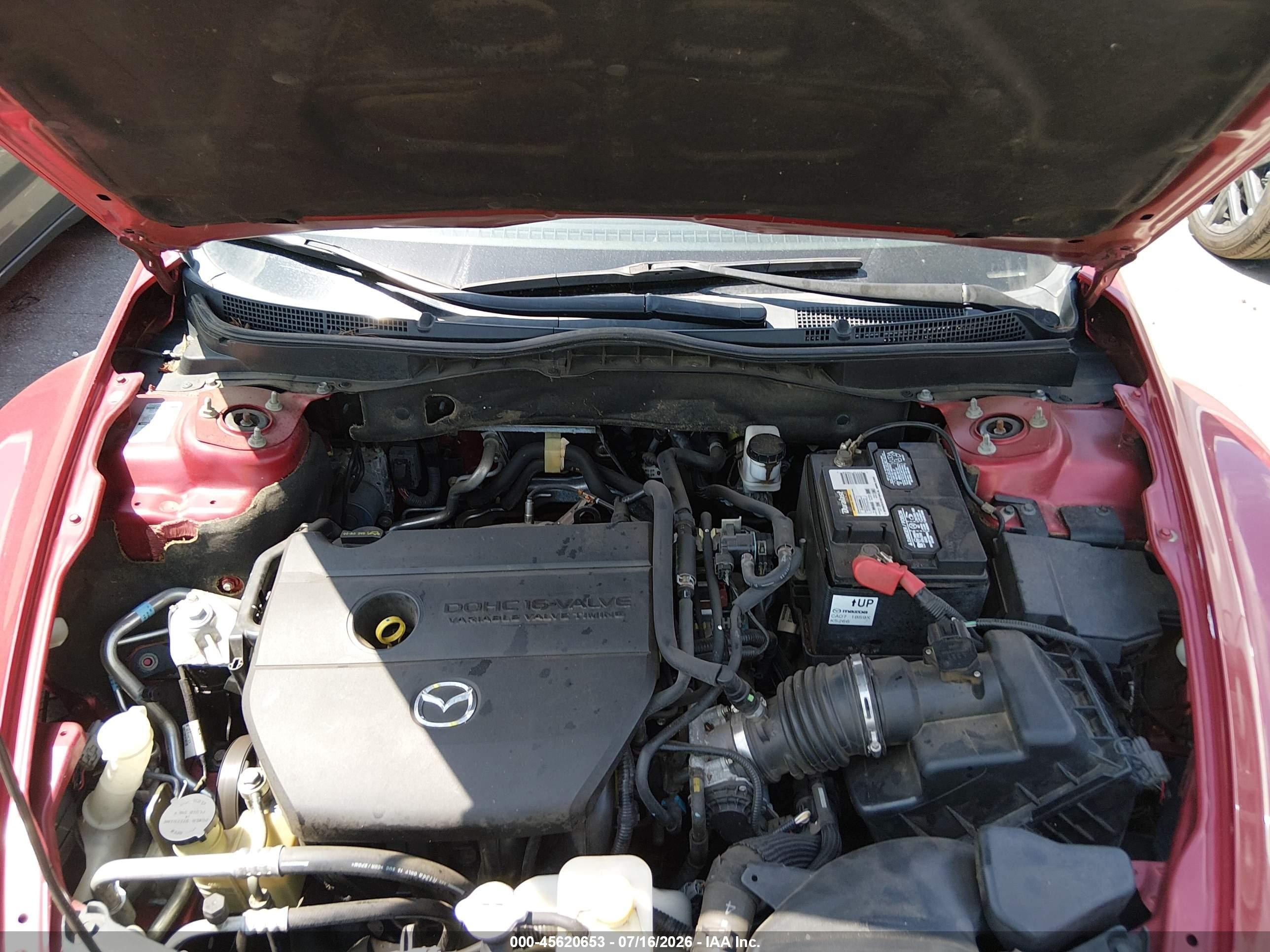 2013 Mazda Mazda6 I Touring Plus Maroon vin: 1YVHZ8EH4D5M17131
