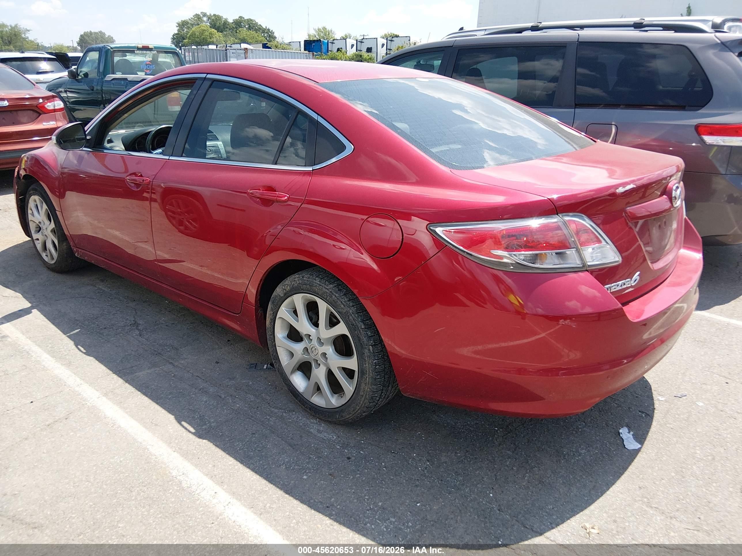 2013 Mazda Mazda6 I Touring Plus Maroon vin: 1YVHZ8EH4D5M17131