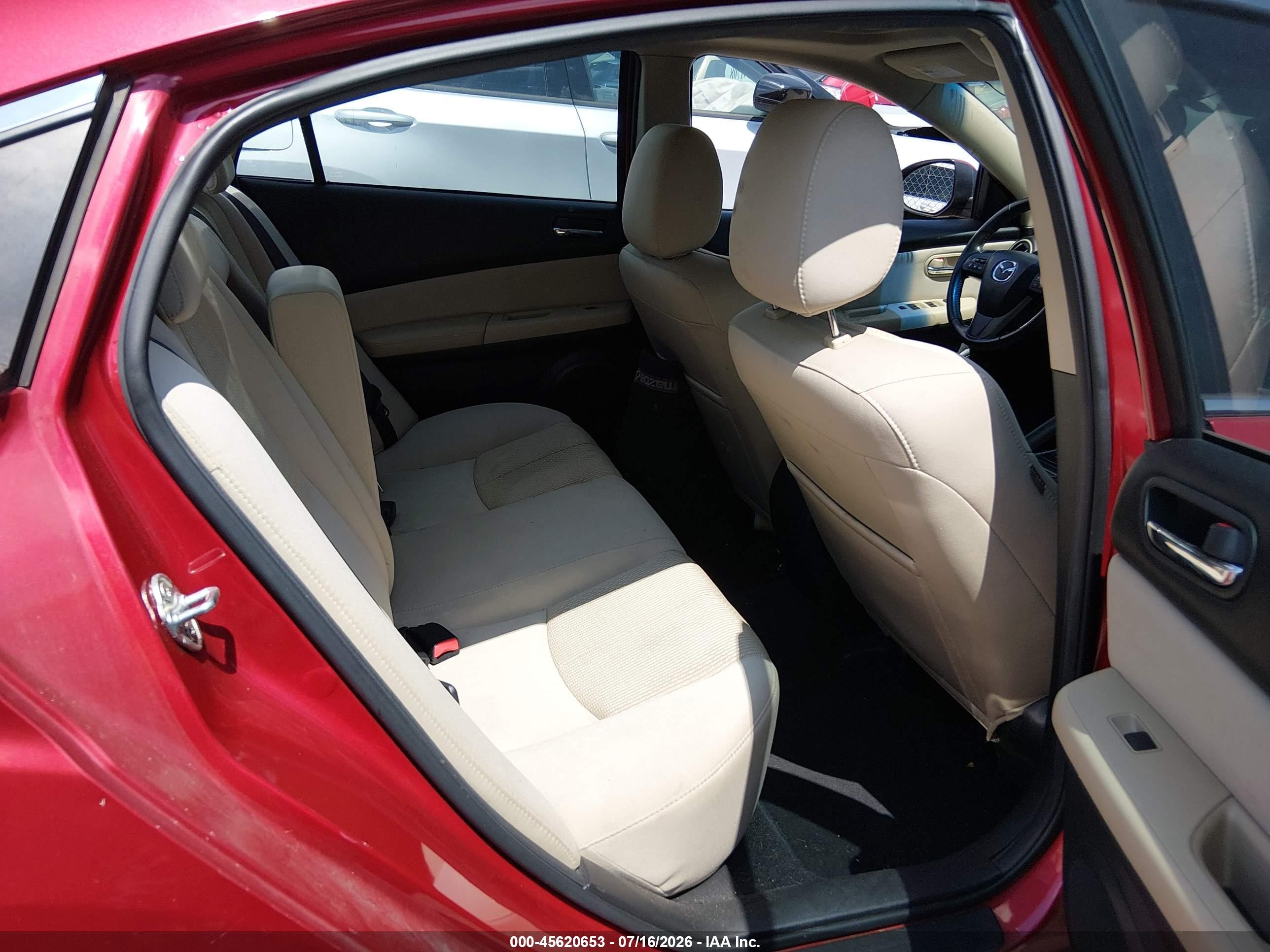 2013 Mazda Mazda6 I Touring Plus Maroon vin: 1YVHZ8EH4D5M17131