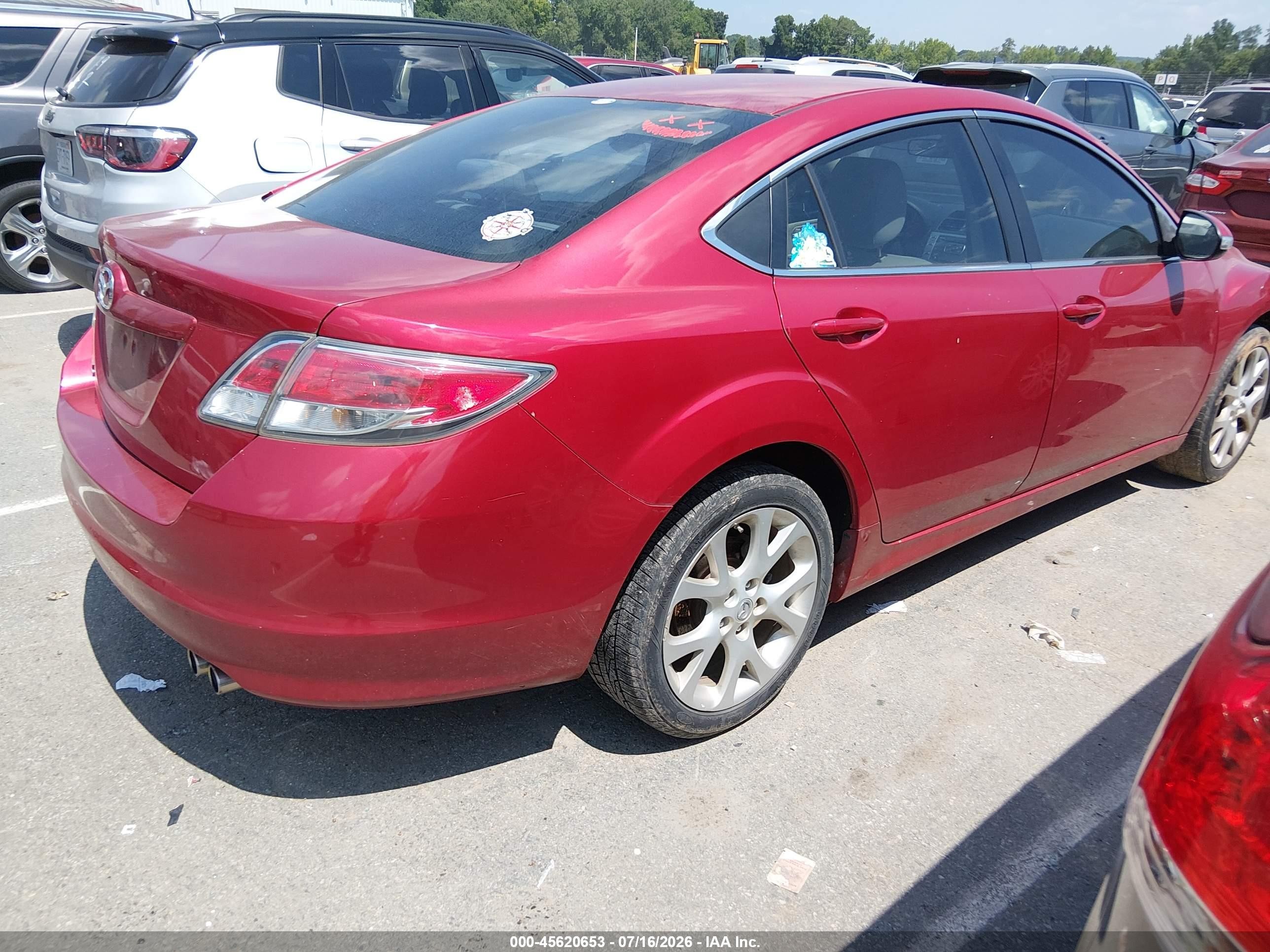 2013 Mazda Mazda6 I Touring Plus Maroon vin: 1YVHZ8EH4D5M17131