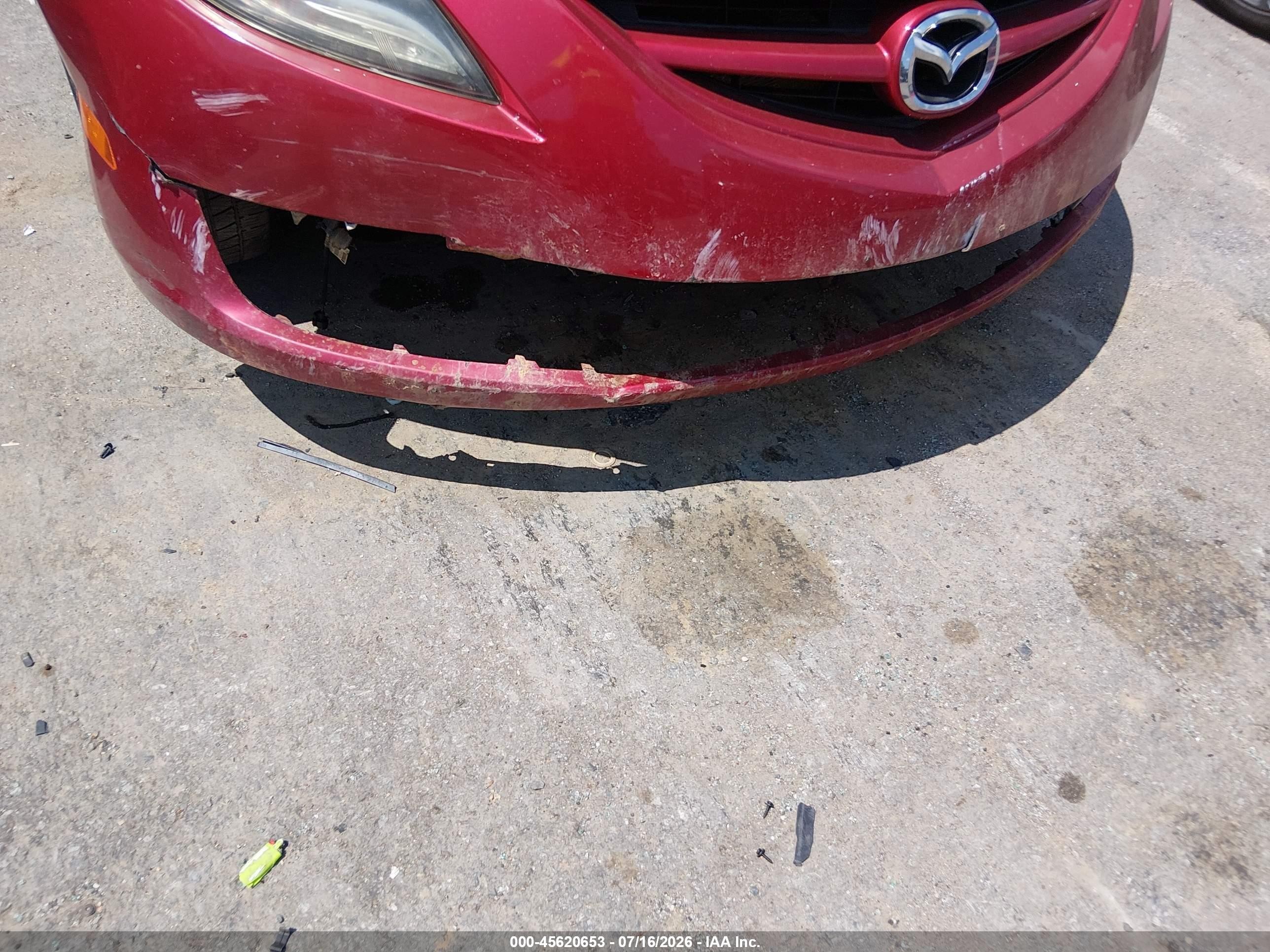 2013 Mazda Mazda6 I Touring Plus Maroon vin: 1YVHZ8EH4D5M17131
