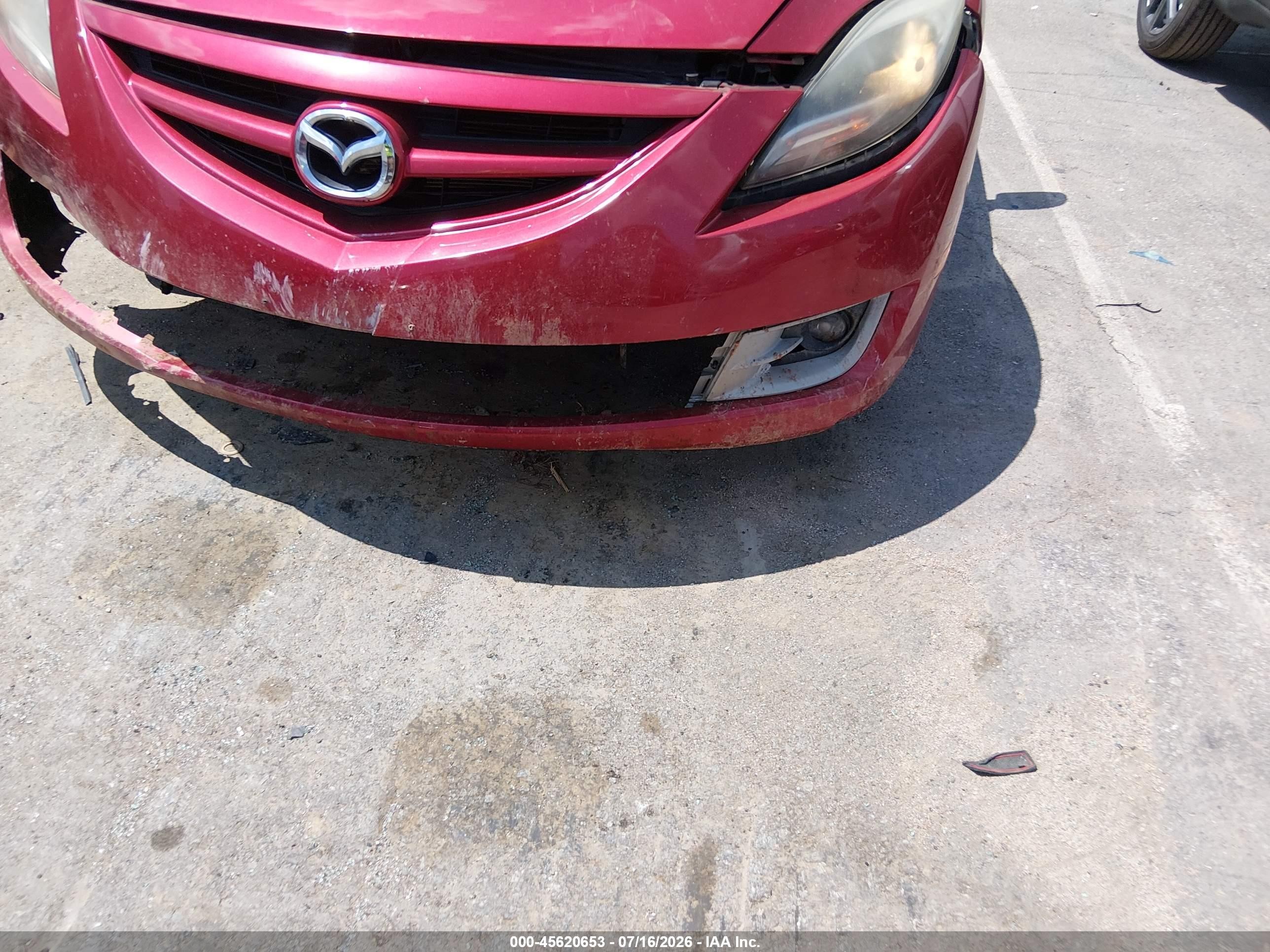 2013 Mazda Mazda6 I Touring Plus Maroon vin: 1YVHZ8EH4D5M17131