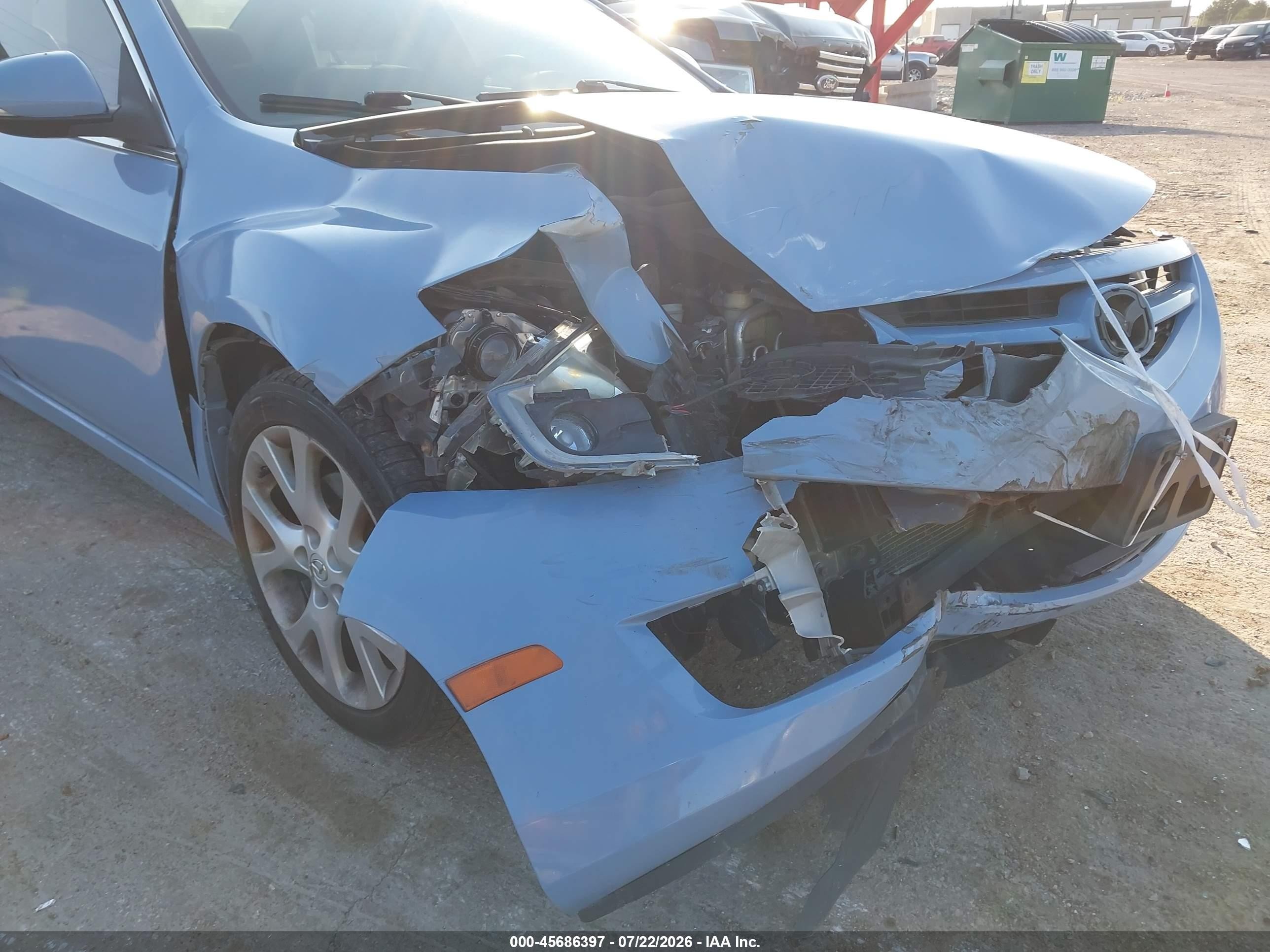 2013 Mazda Mazda6 I Touring Plus Blue vin: 1YVHZ8EH6D5M08267