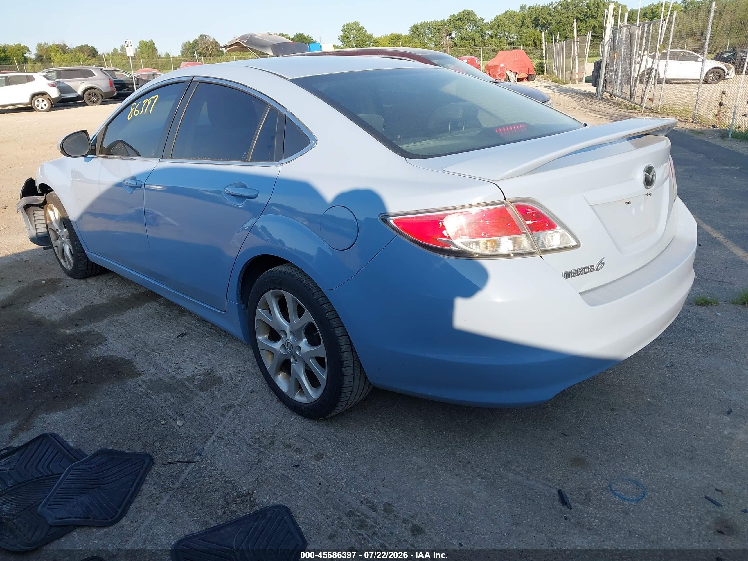 2013 Mazda Mazda6 I Touring Plus Blue vin: 1YVHZ8EH6D5M08267