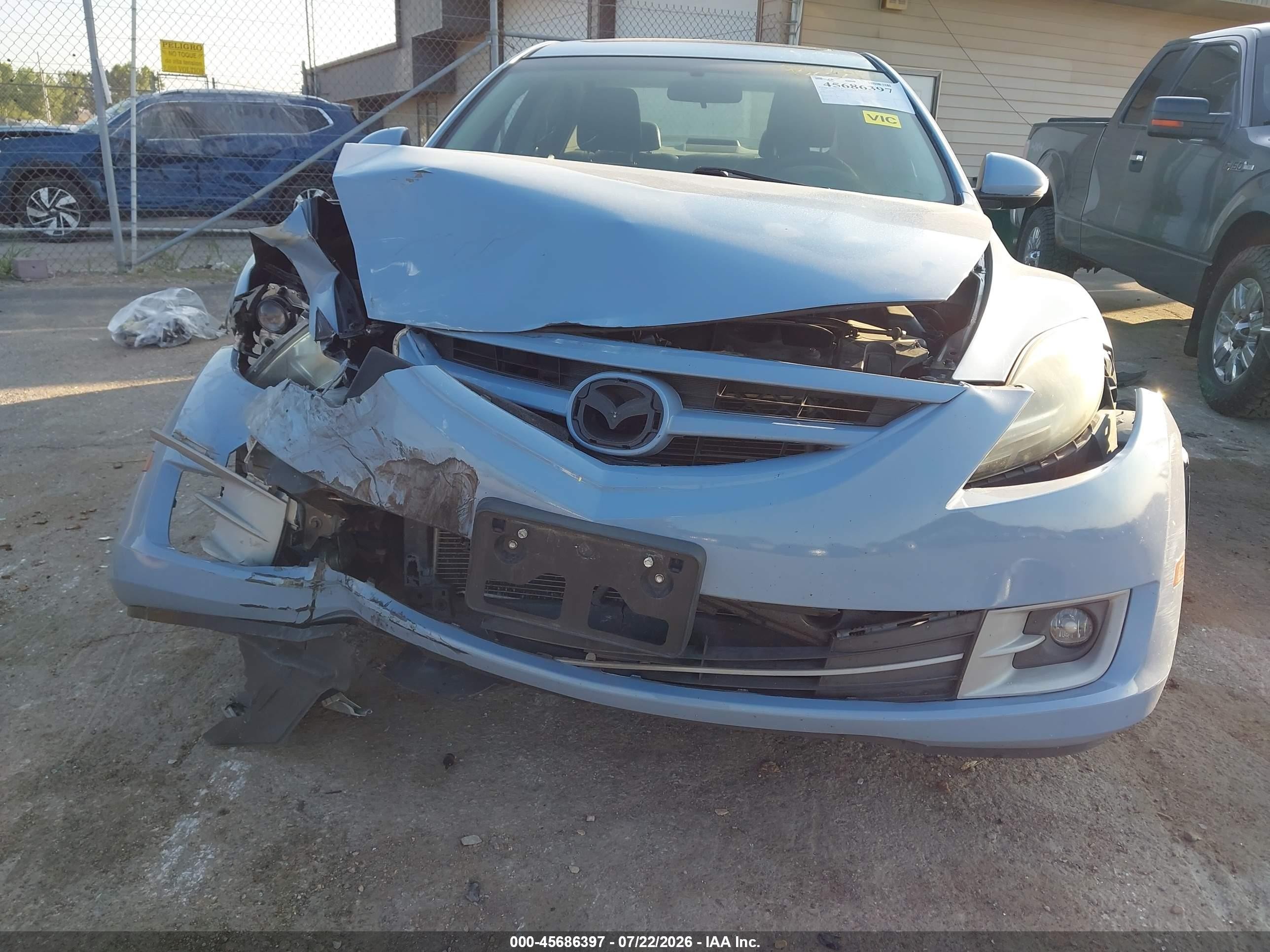 2013 Mazda Mazda6 I Touring Plus Blue vin: 1YVHZ8EH6D5M08267