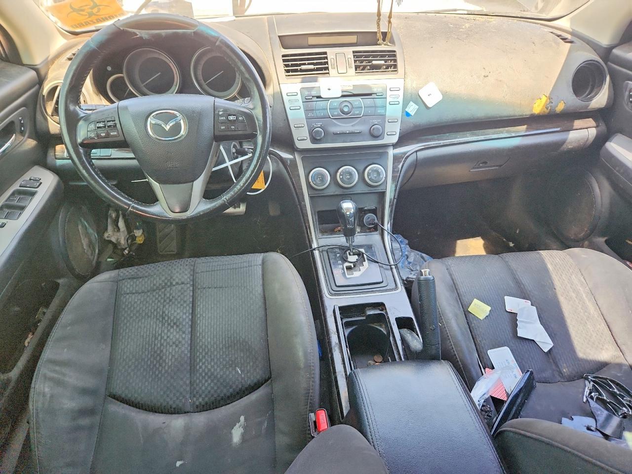 2012 Mazda 6 I Черный vin: 1YVHZ8EH8C5M21925