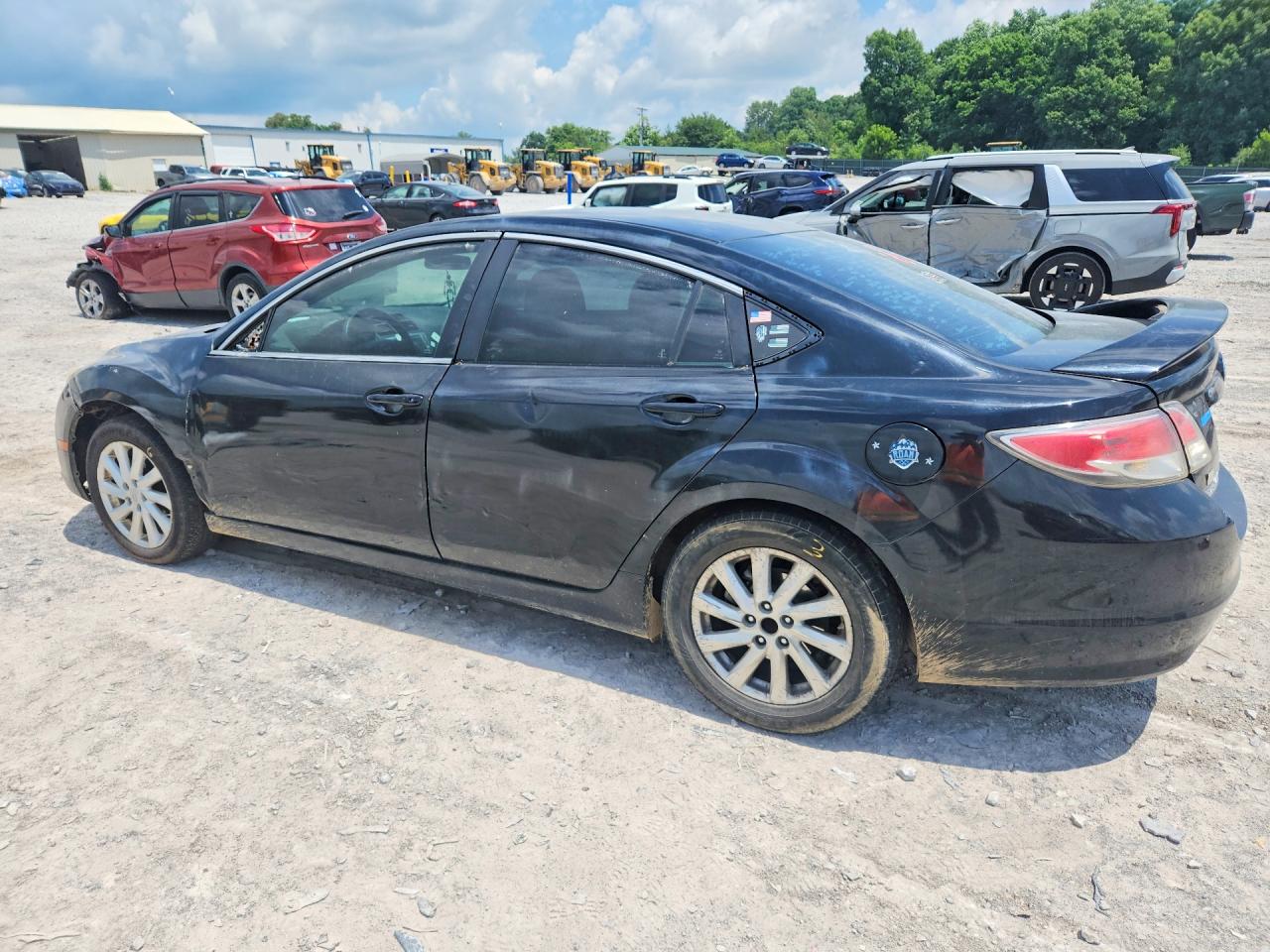 2012 Mazda 6 I Черный vin: 1YVHZ8EH8C5M21925