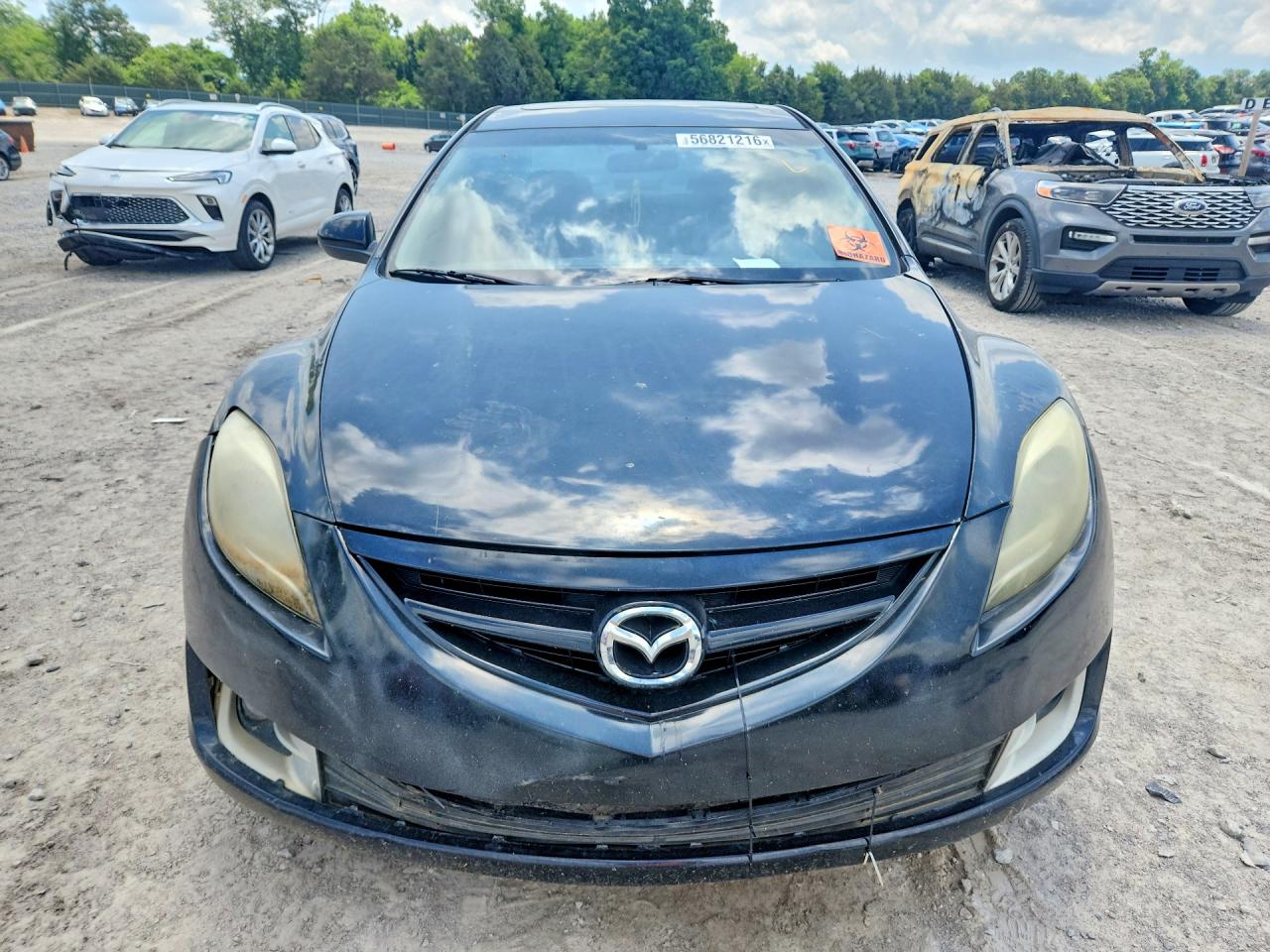 2012 Mazda 6 I Черный vin: 1YVHZ8EH8C5M21925