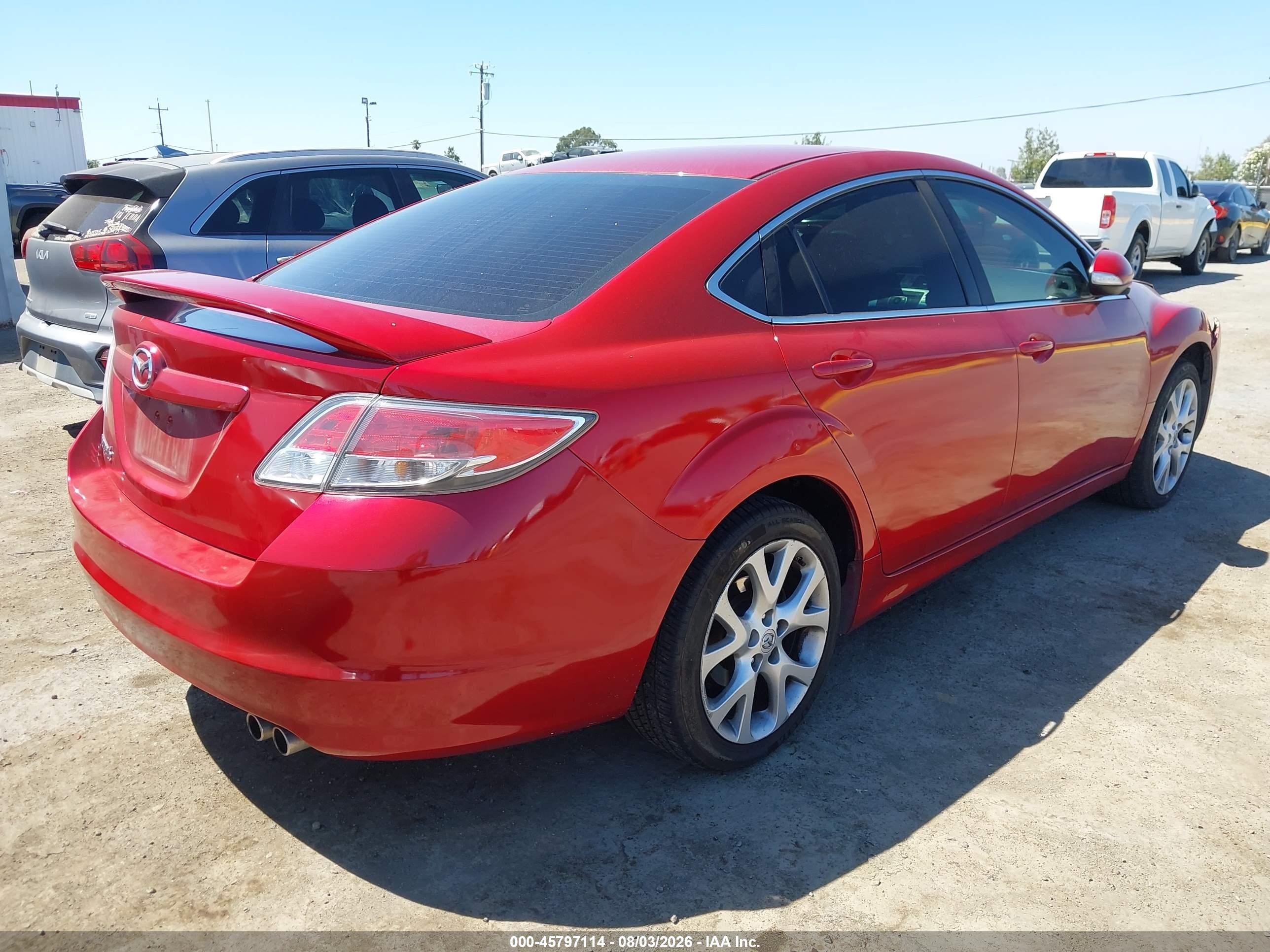 2013 Mazda Mazda6 I Touring Plus Red vin: 1YVHZ8EH8D5M03202