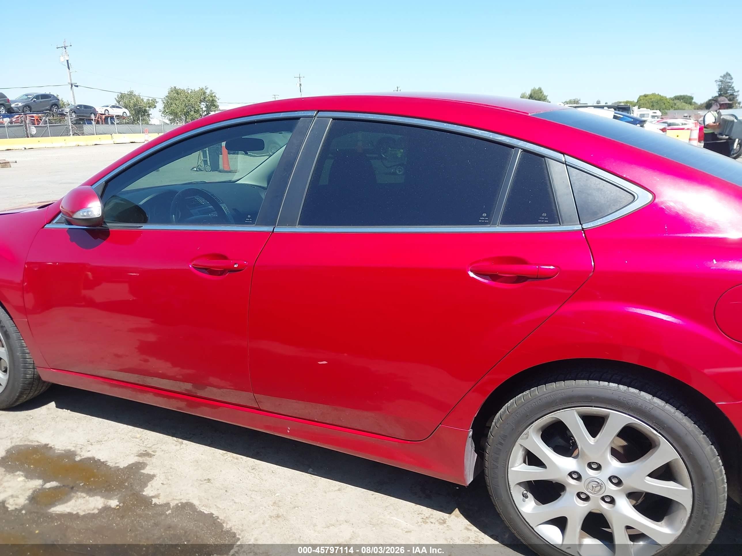 2013 Mazda Mazda6 I Touring Plus Red vin: 1YVHZ8EH8D5M03202