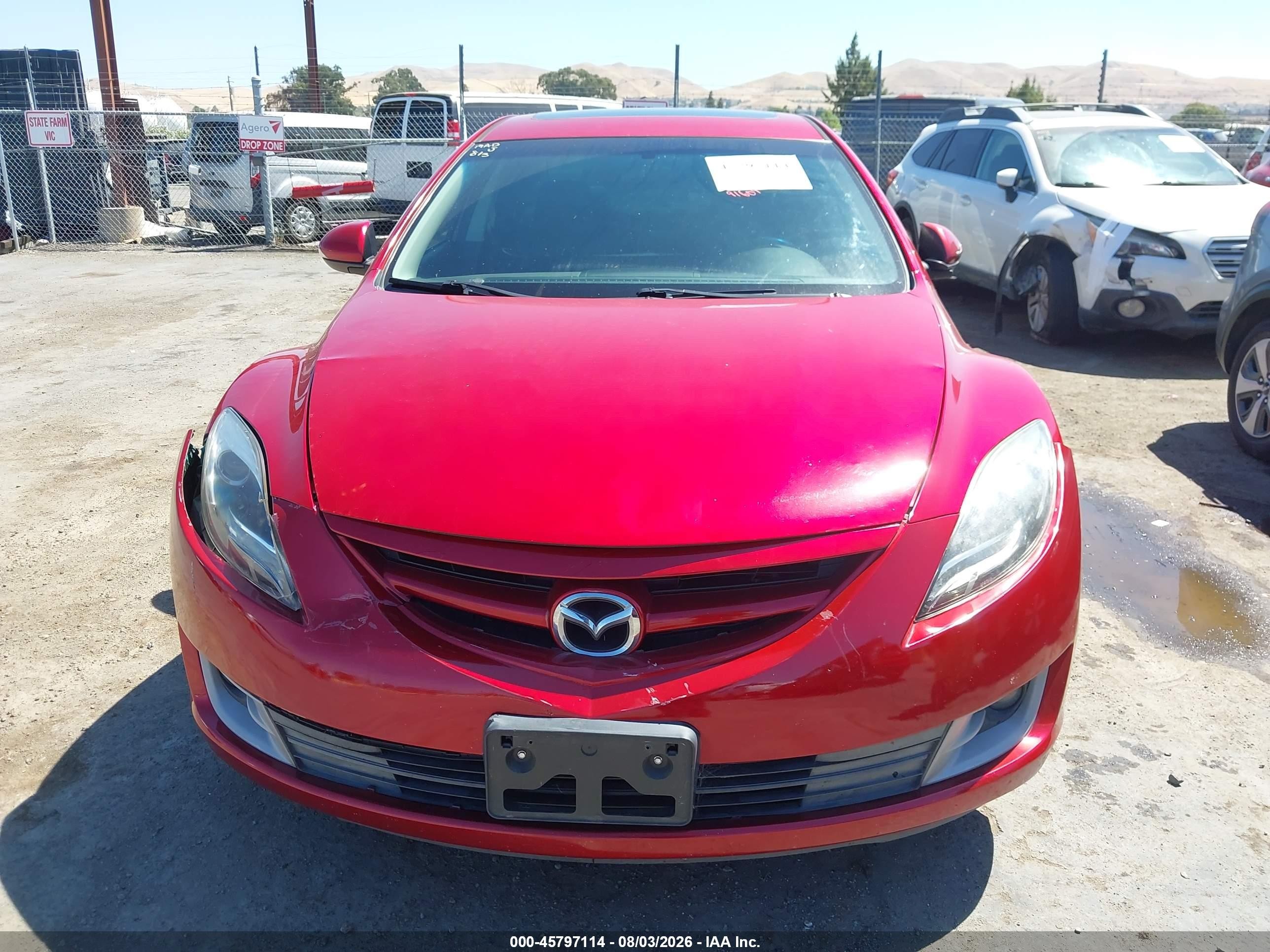 2013 Mazda Mazda6 I Touring Plus Red vin: 1YVHZ8EH8D5M03202