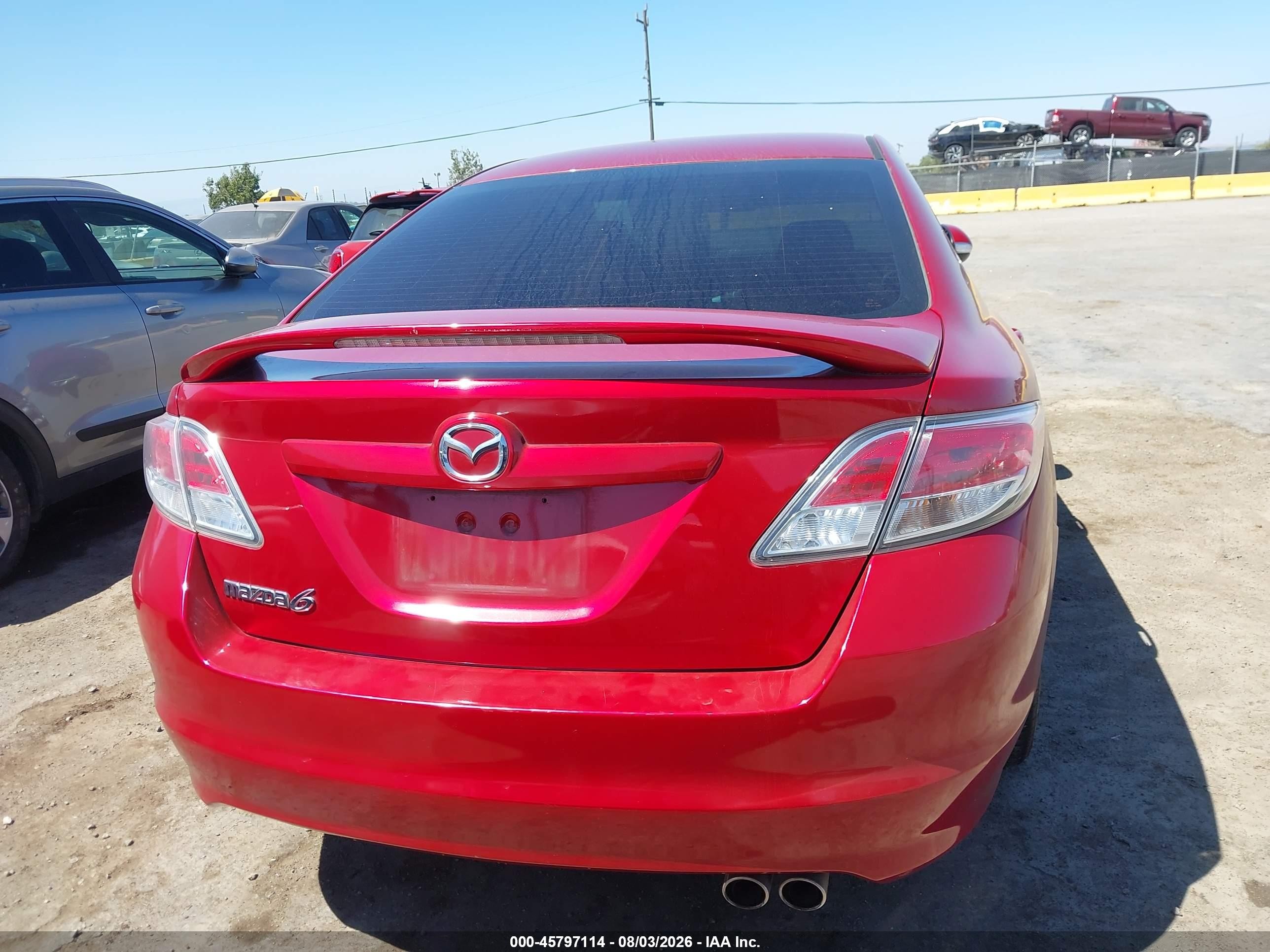 2013 Mazda Mazda6 I Touring Plus Red vin: 1YVHZ8EH8D5M03202