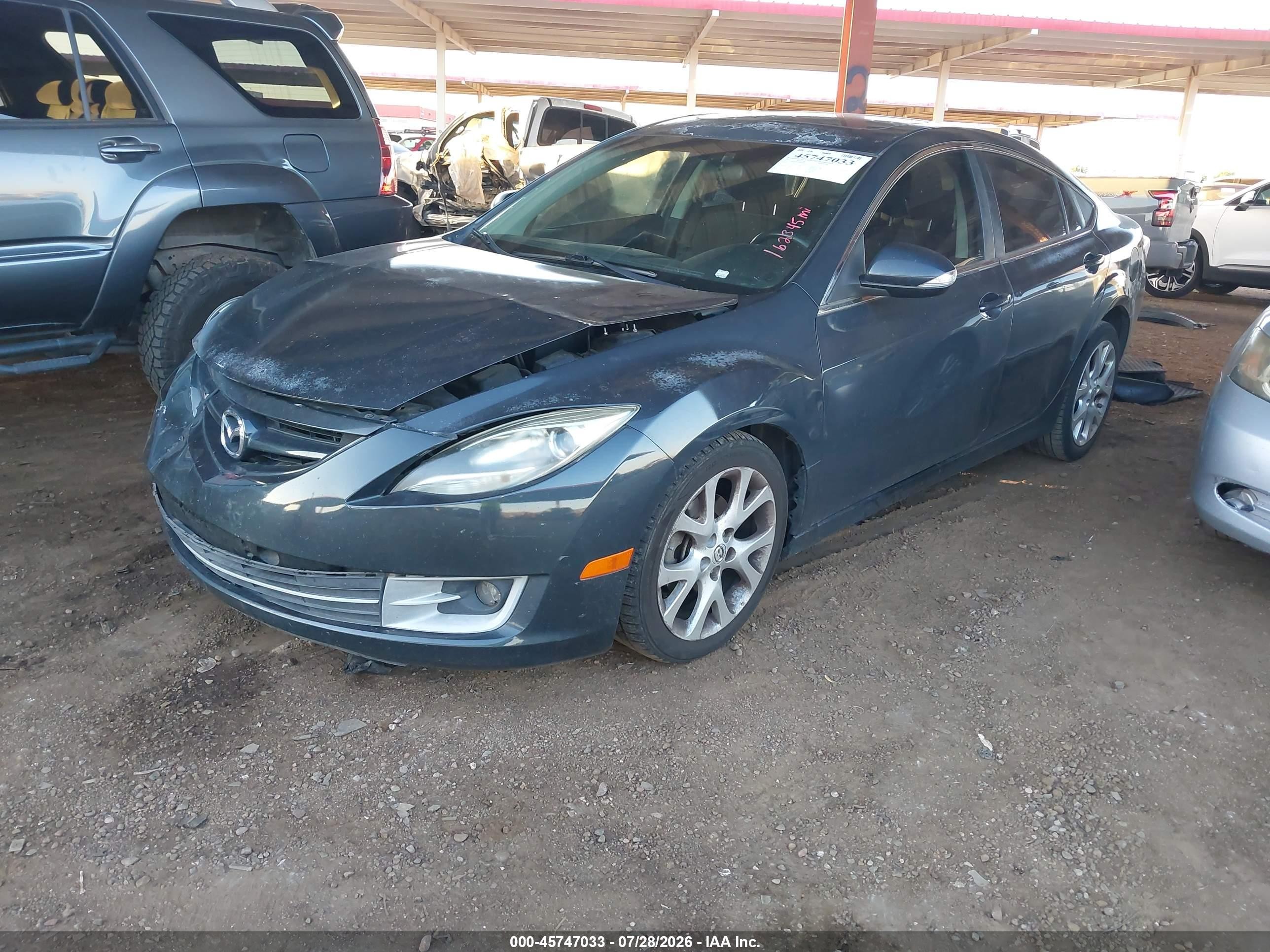 2013 Mazda Mazda6 I Touring Plus Gray vin: 1YVHZ8EH8D5M08299