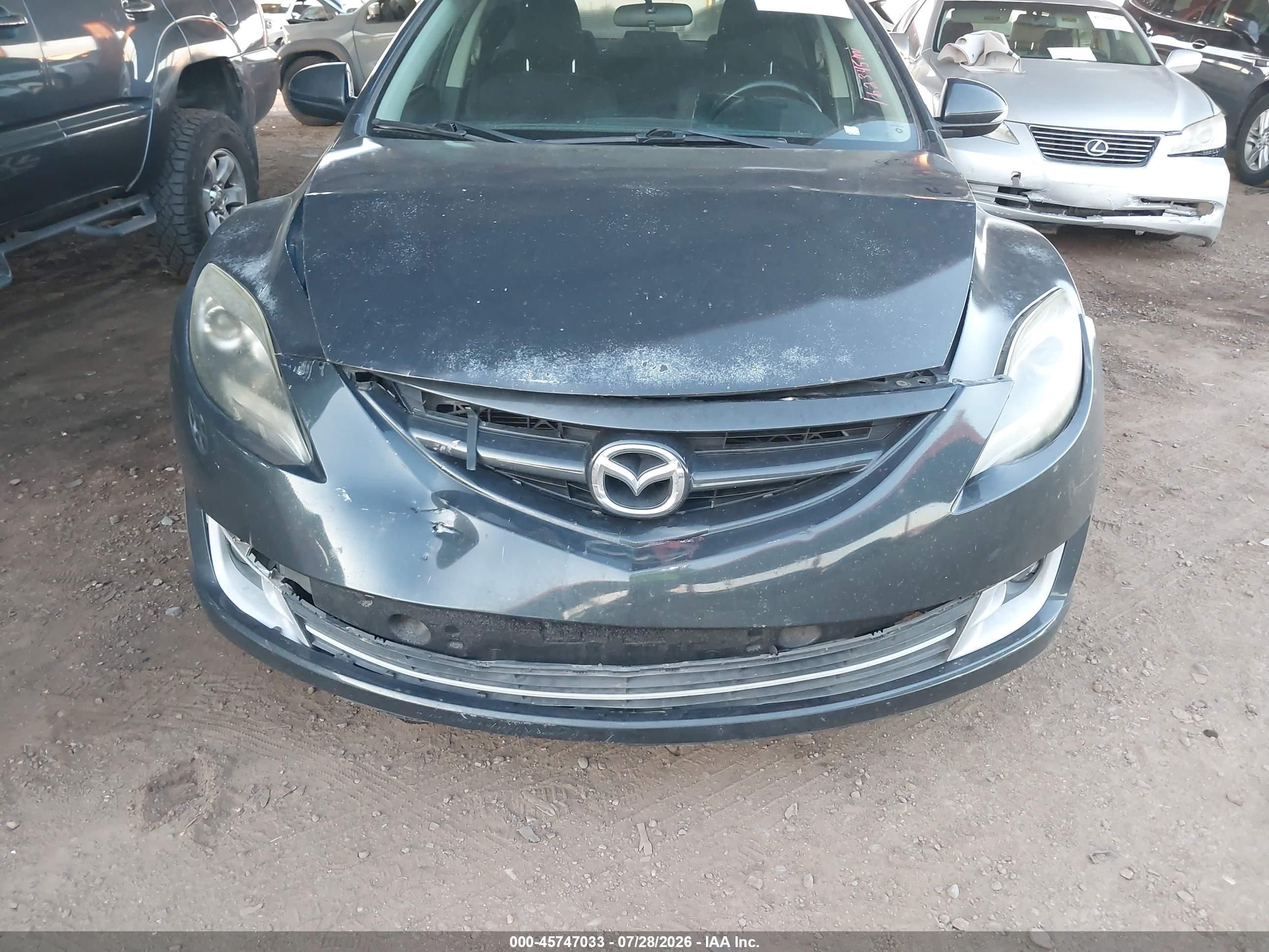 2013 Mazda Mazda6 I Touring Plus Gray vin: 1YVHZ8EH8D5M08299