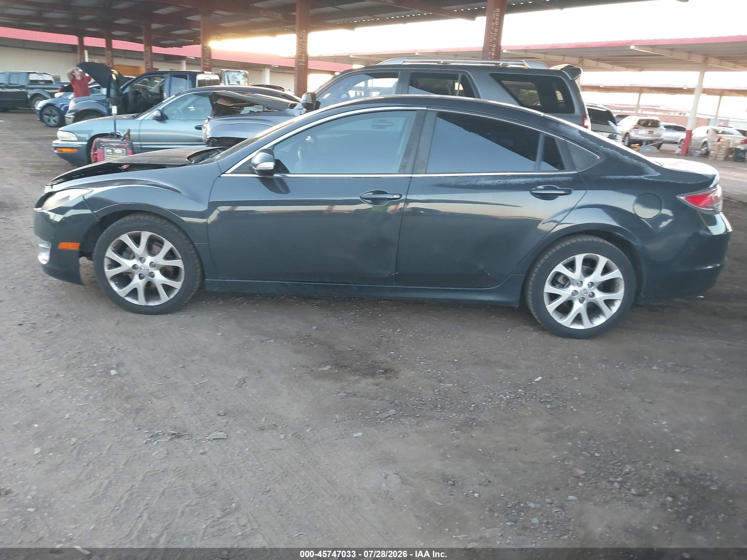 2013 Mazda Mazda6 I Touring Plus Gray vin: 1YVHZ8EH8D5M08299