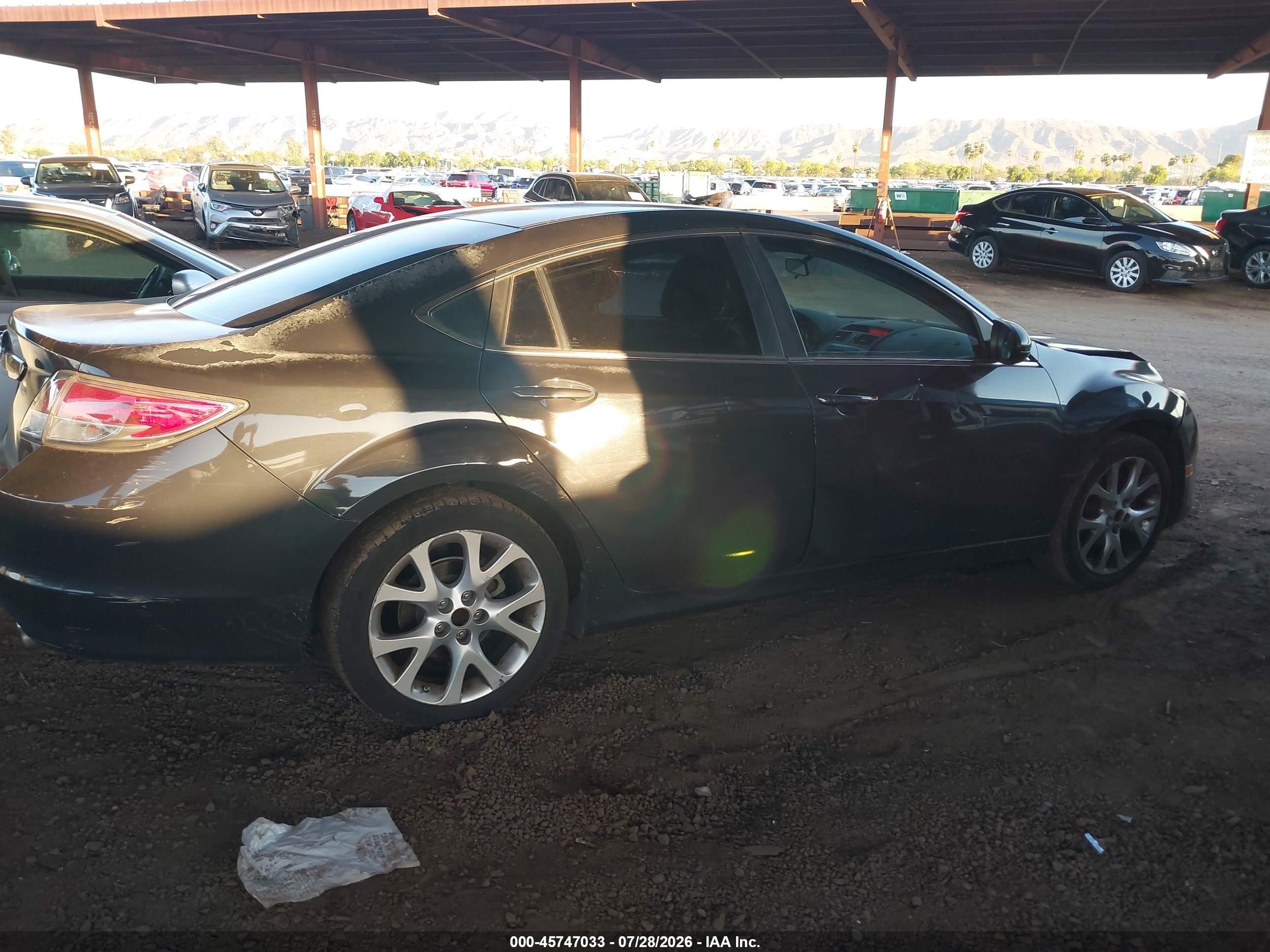2013 Mazda Mazda6 I Touring Plus Gray vin: 1YVHZ8EH8D5M08299