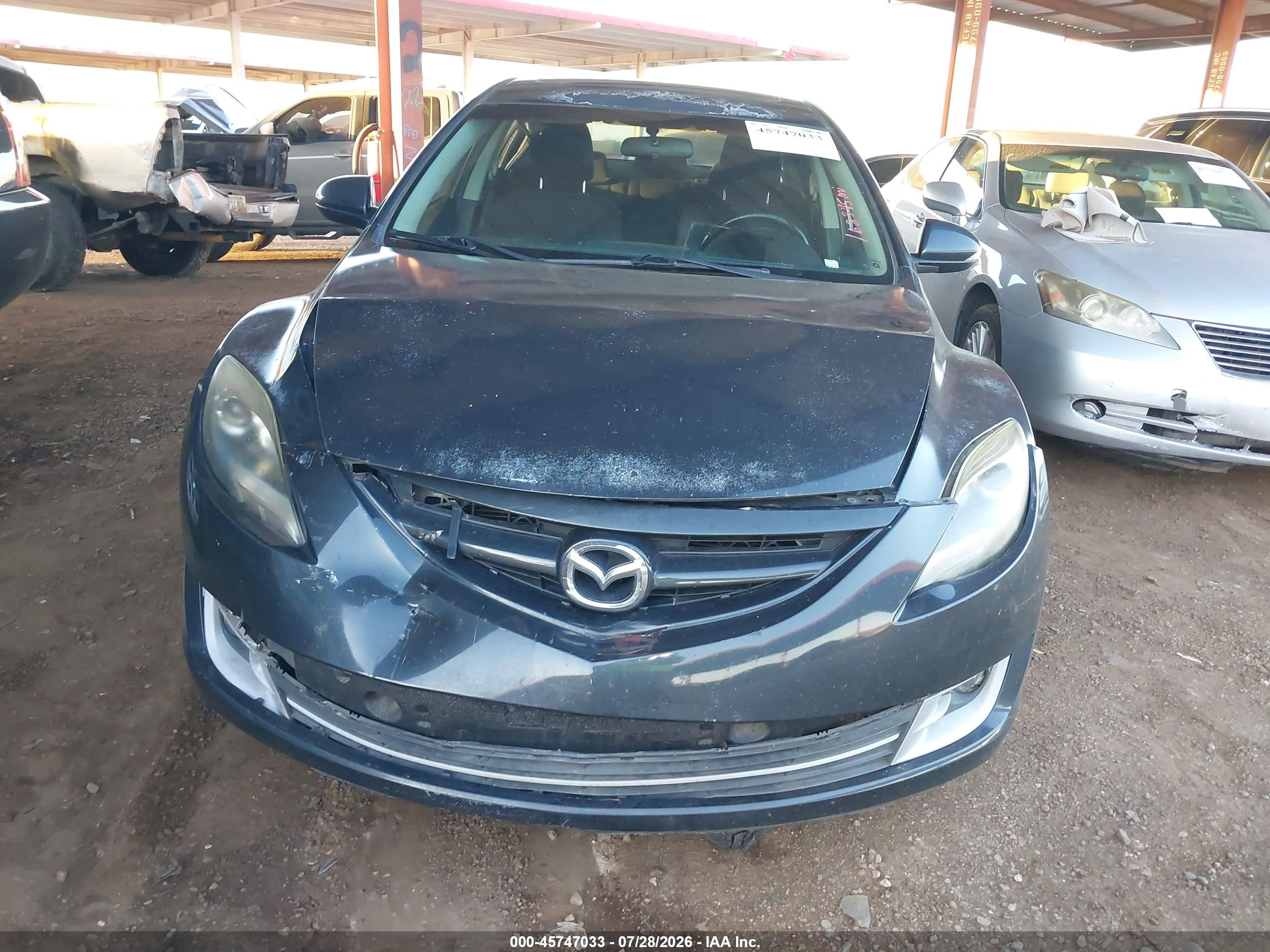 2013 Mazda Mazda6 I Touring Plus Gray vin: 1YVHZ8EH8D5M08299