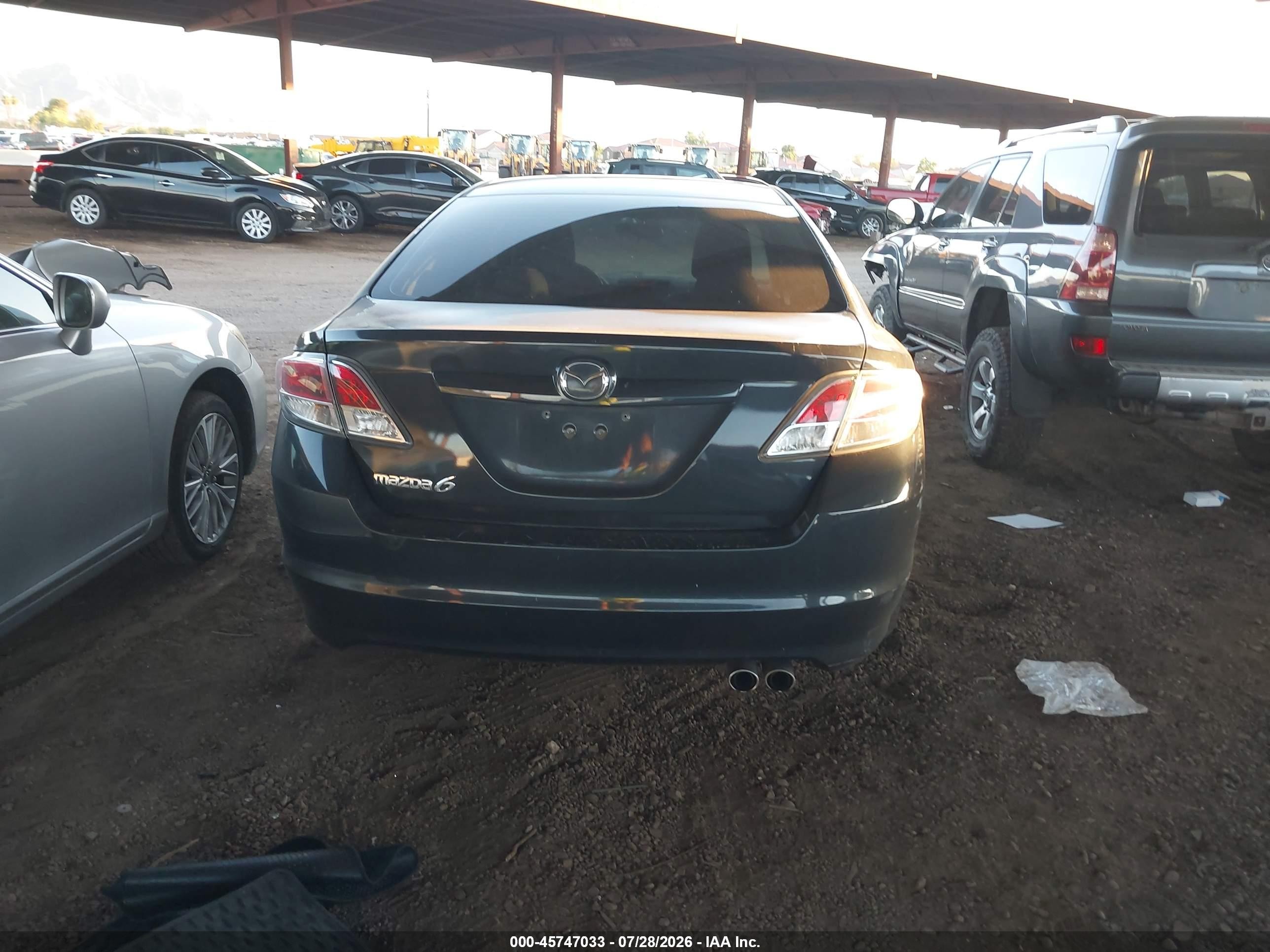 2013 Mazda Mazda6 I Touring Plus Gray vin: 1YVHZ8EH8D5M08299
