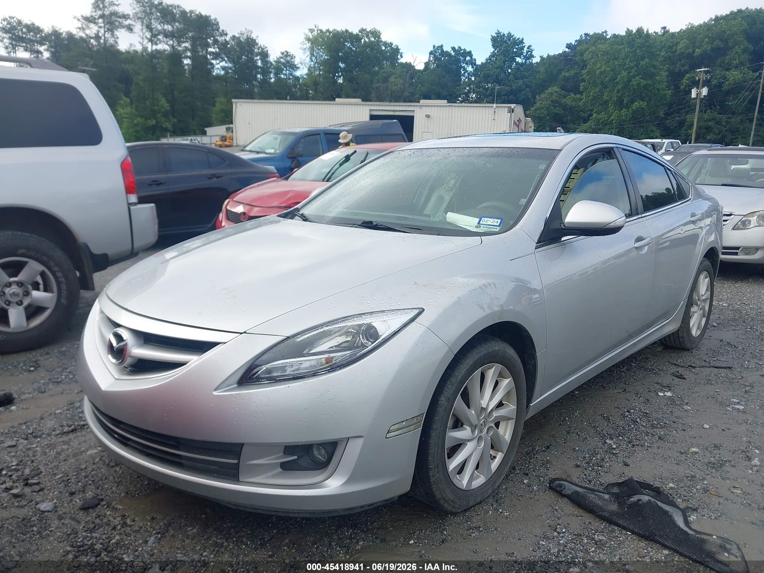 2012 Mazda Mazda6 I Touring Plus Silver vin: 1YVHZ8EH9C5M12683