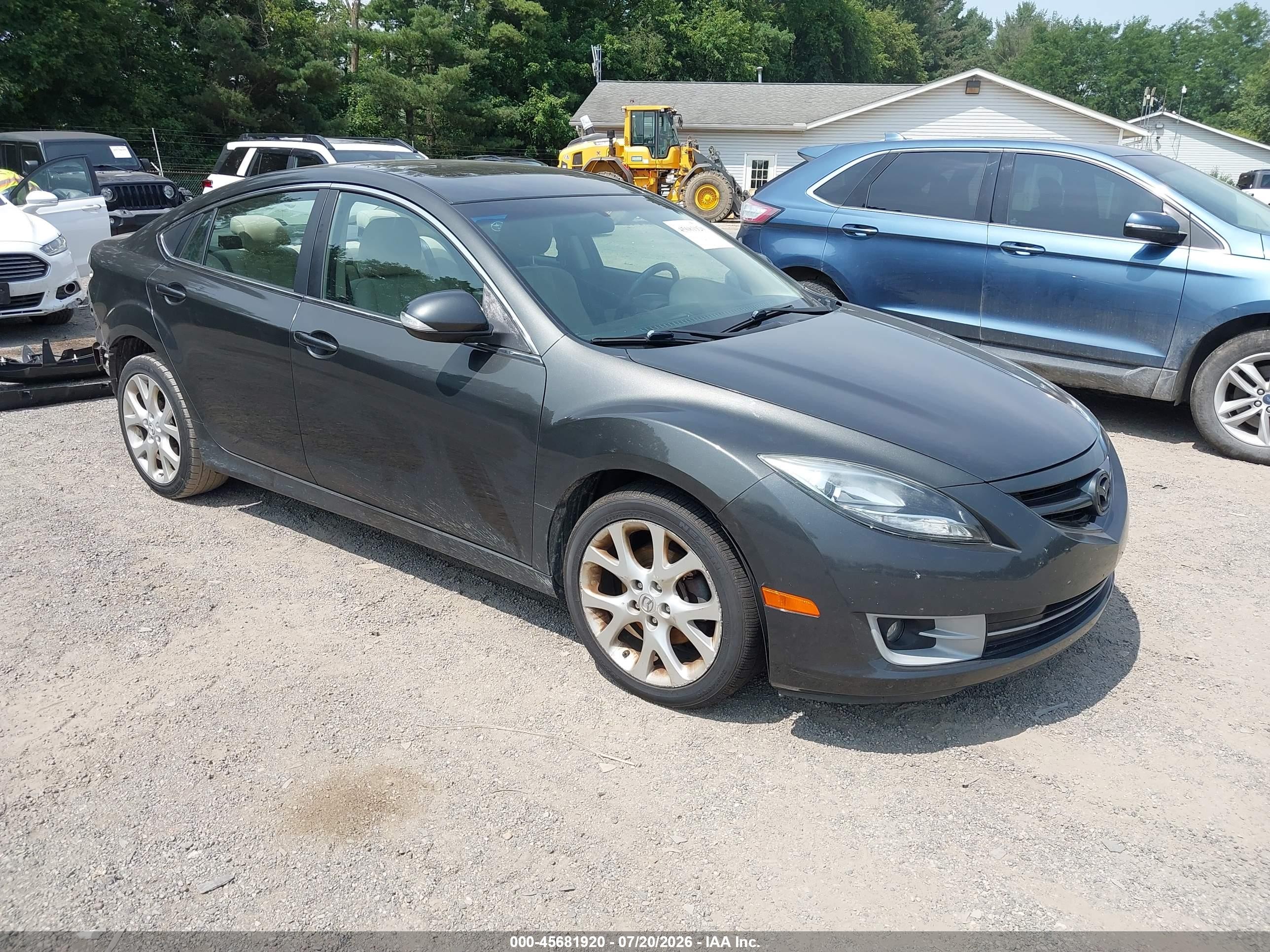 2013 Mazda Mazda6 I Touring Plus Gray vin: 1YVHZ8EH9D5M08182