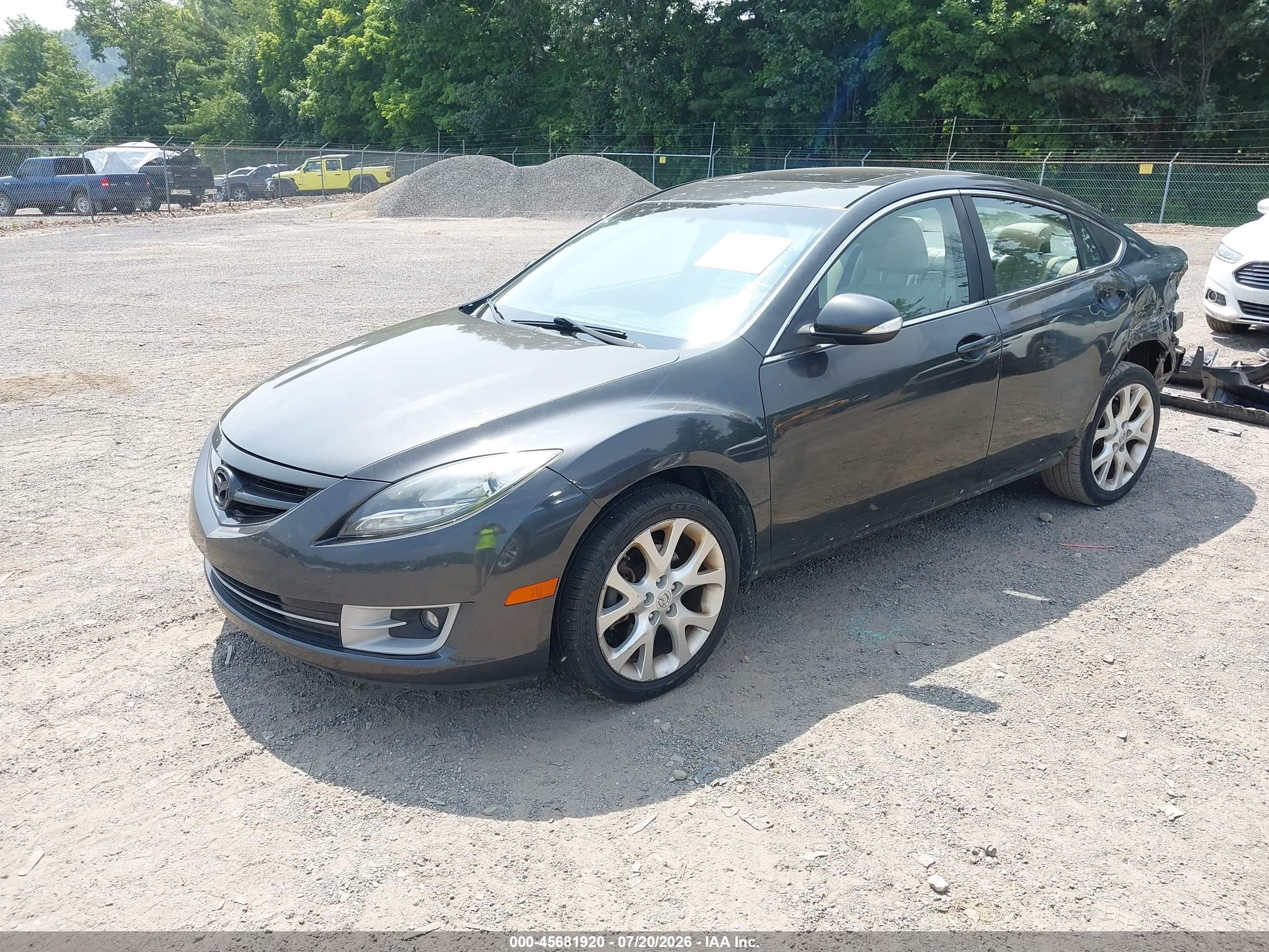 2013 Mazda Mazda6 I Touring Plus Gray vin: 1YVHZ8EH9D5M08182
