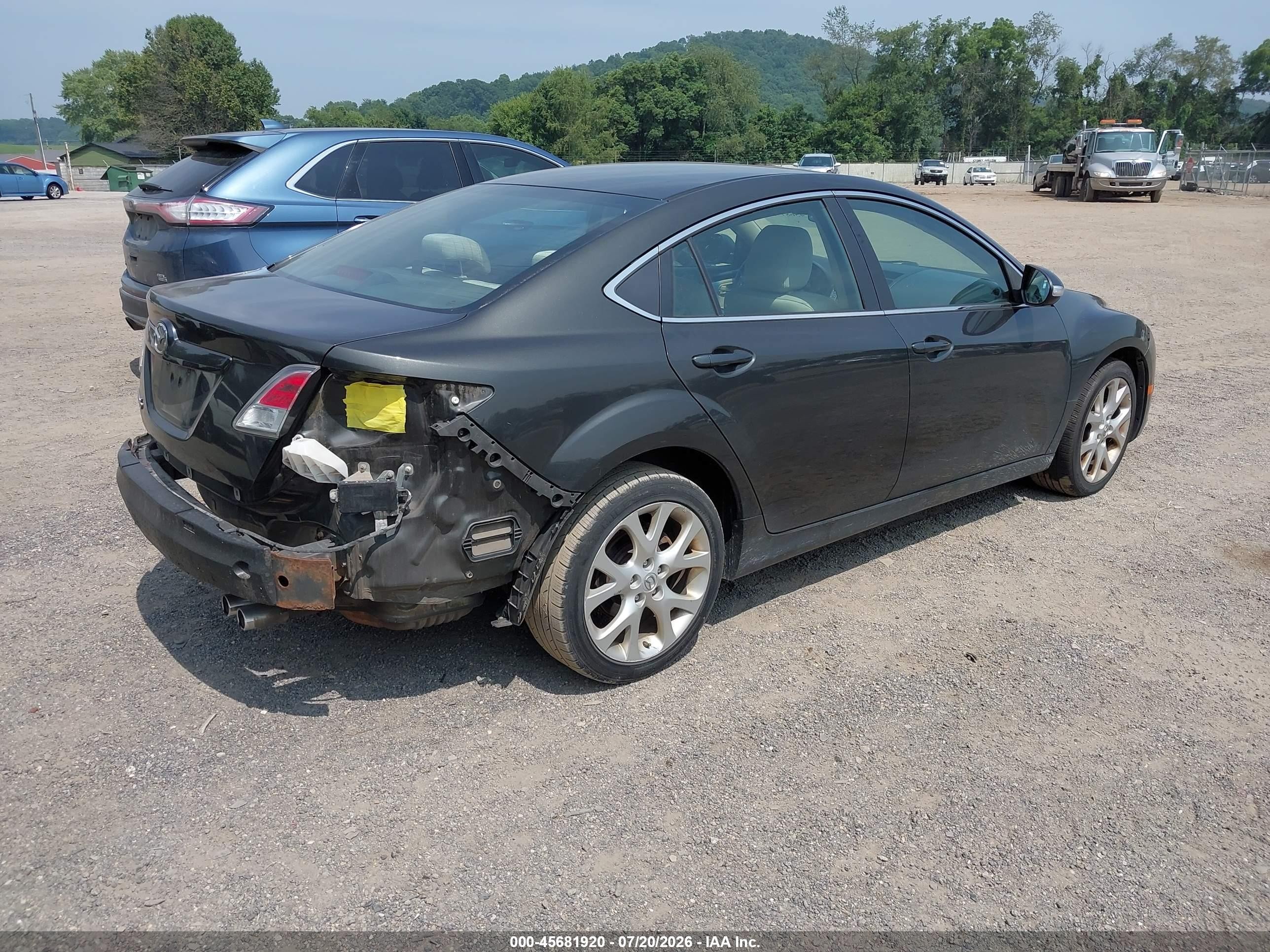 2013 Mazda Mazda6 I Touring Plus Gray vin: 1YVHZ8EH9D5M08182