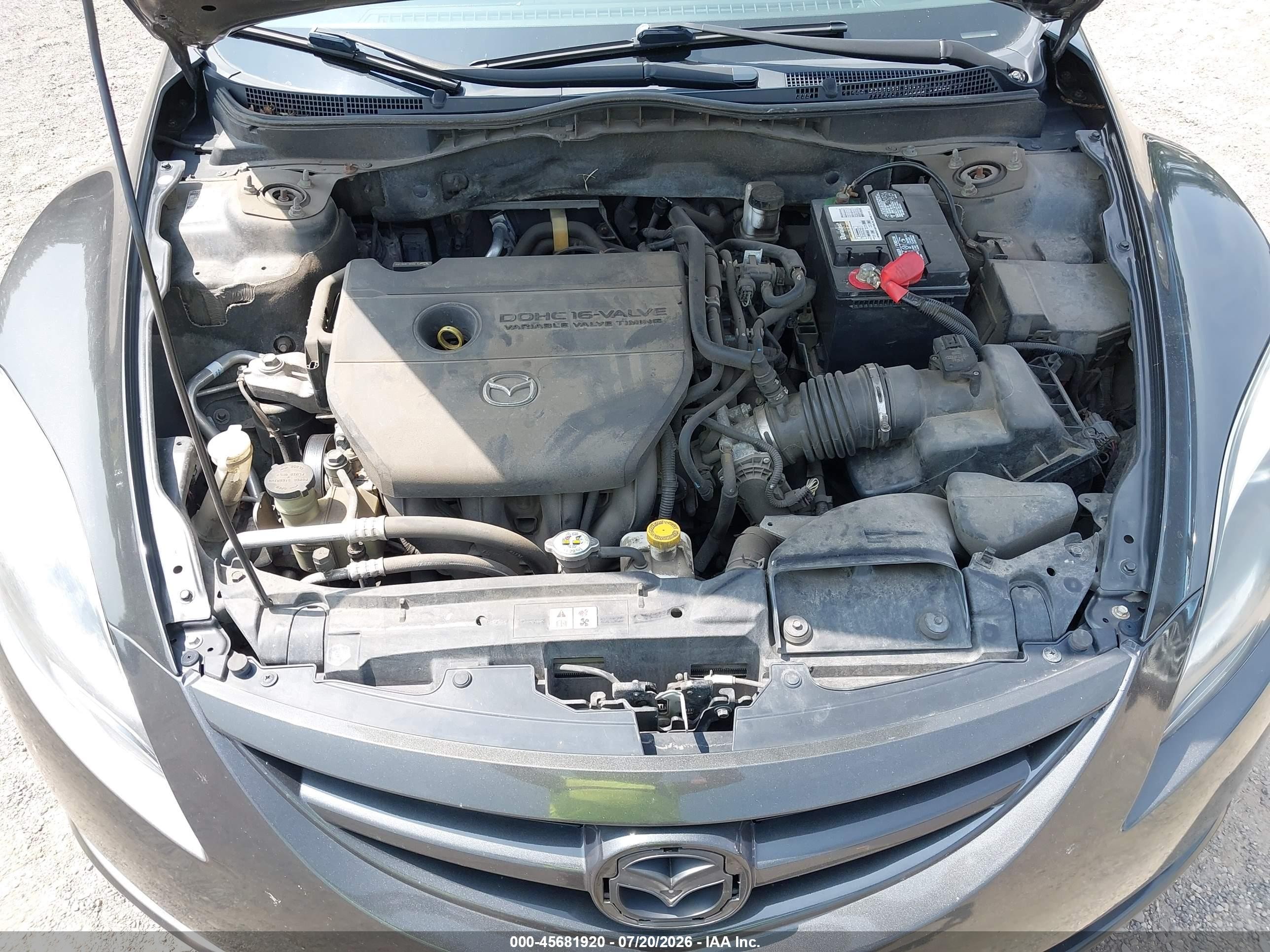 2013 Mazda Mazda6 I Touring Plus Gray vin: 1YVHZ8EH9D5M08182