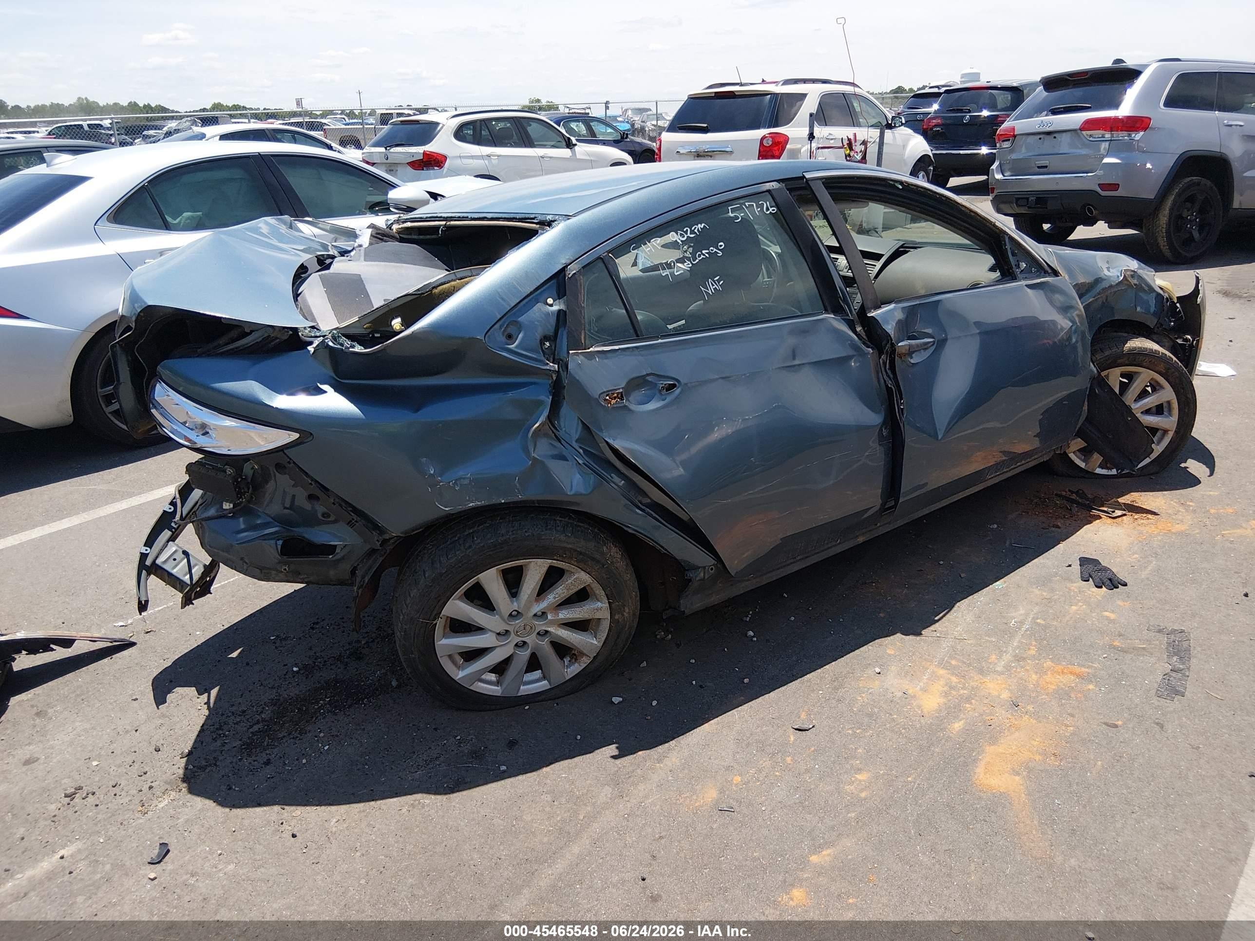 2012 Mazda Mazda6 I Touring Plus Green vin: 1YVHZ8EHXC5M18444