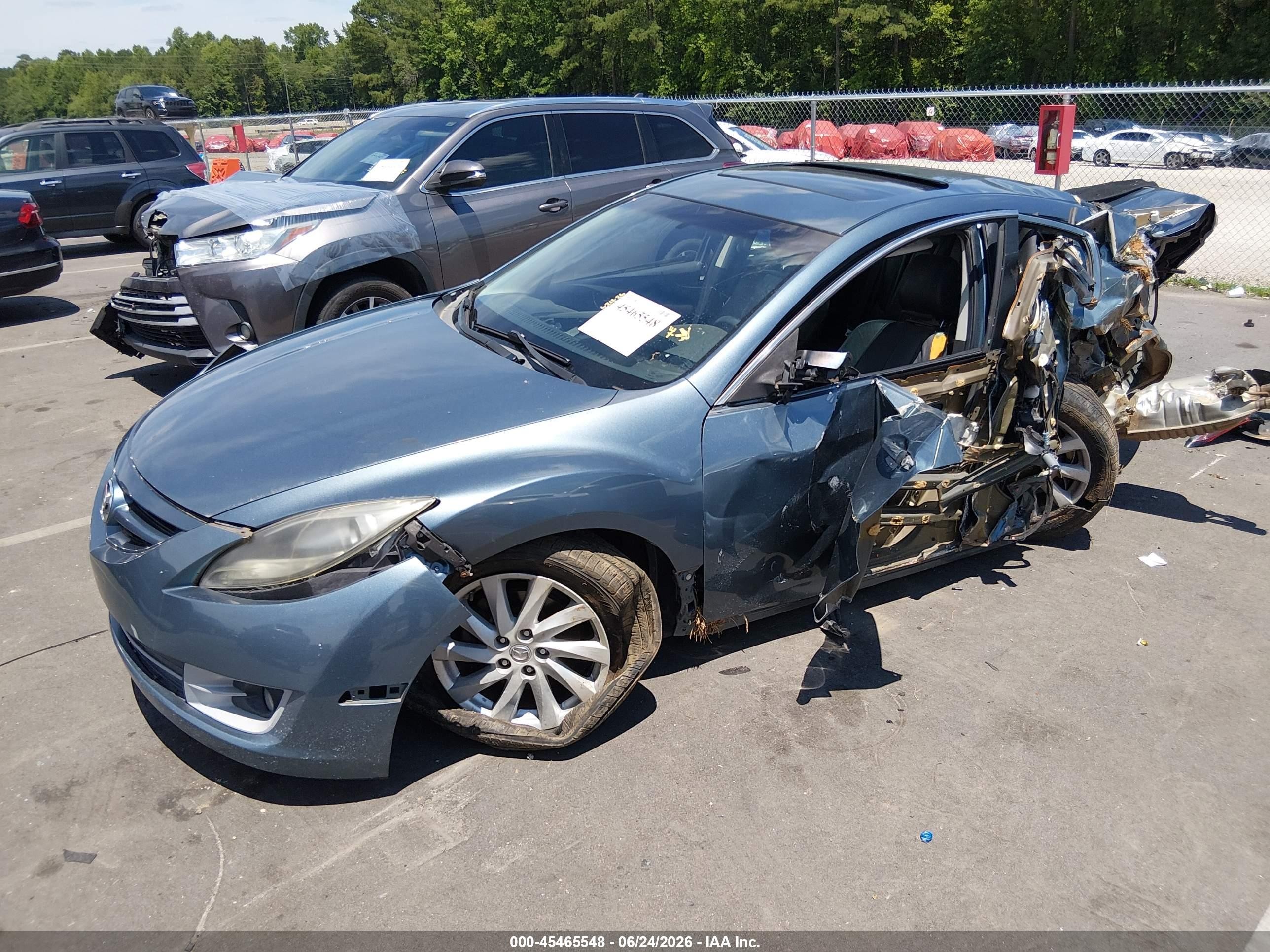 2012 Mazda Mazda6 I Touring Plus Green vin: 1YVHZ8EHXC5M18444