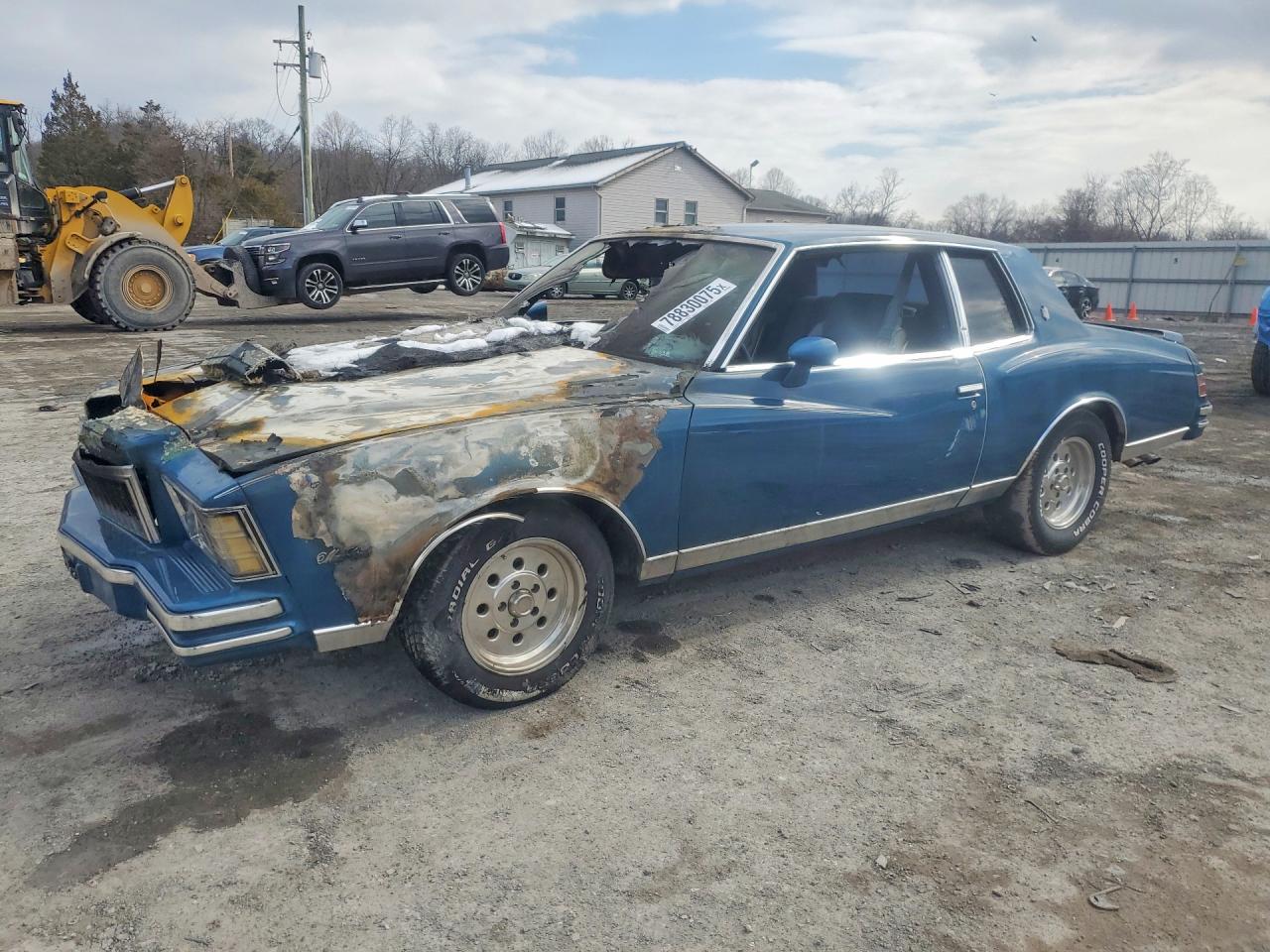 1979 Chevrolet Montecarlo Blue vin: 1Z37H9B444181