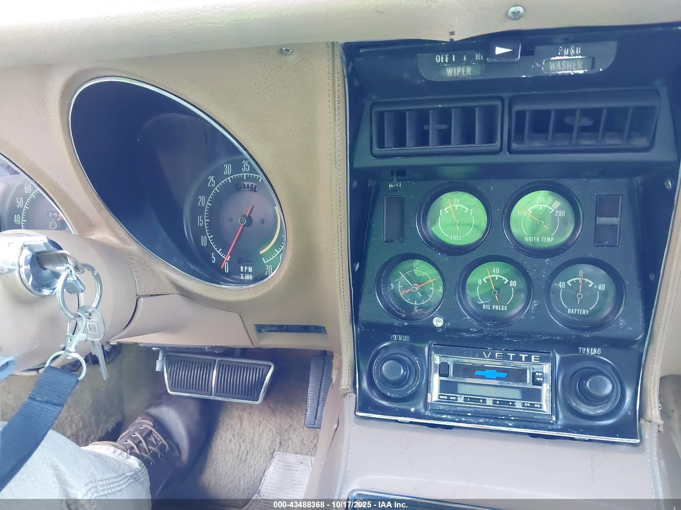 1974 Chevrolet Corvette   Зеленый vin: 1Z37J4S415346    