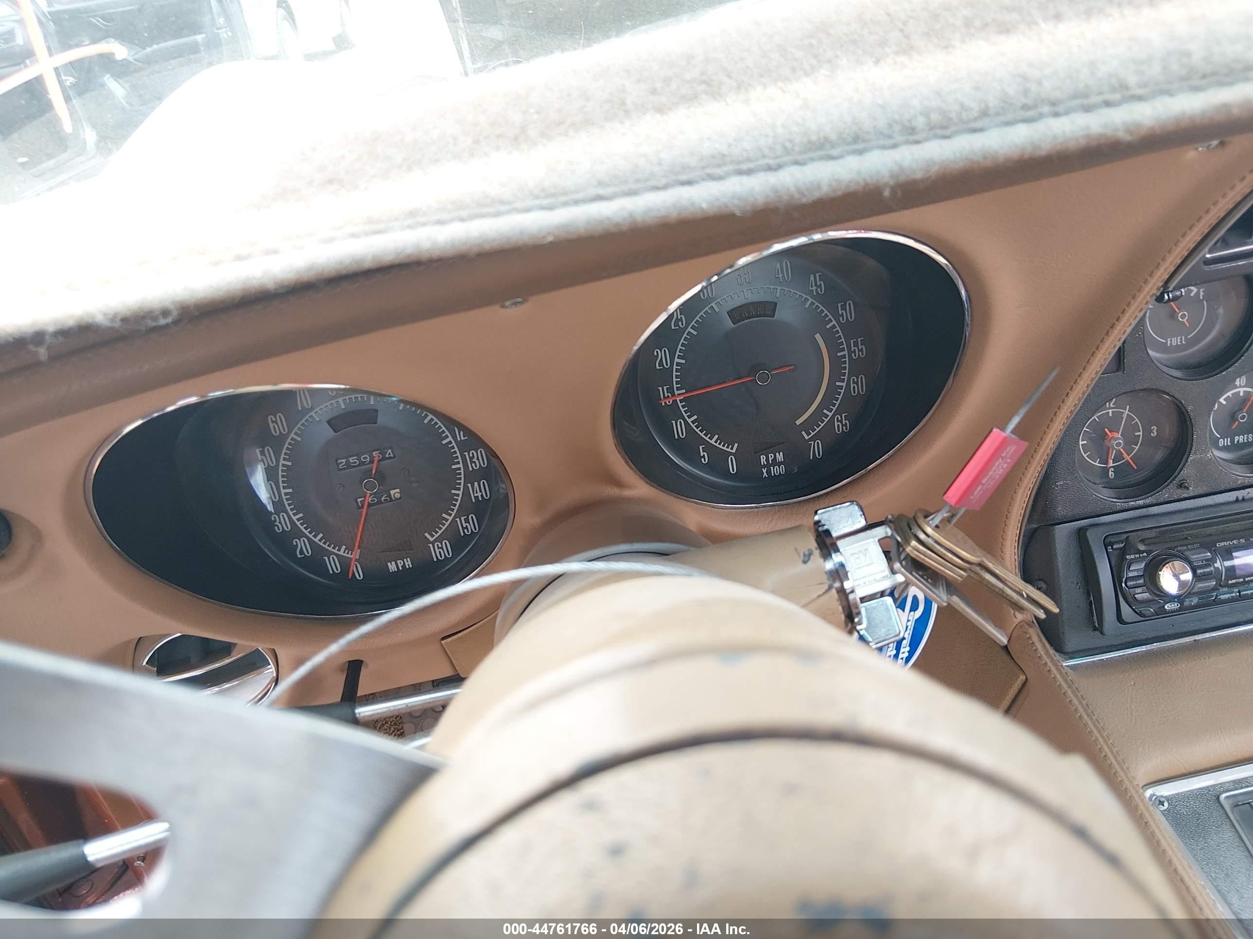 1974 Chevy Corvette (convertible)   Оранжевый vin: 1Z37J4S421358    