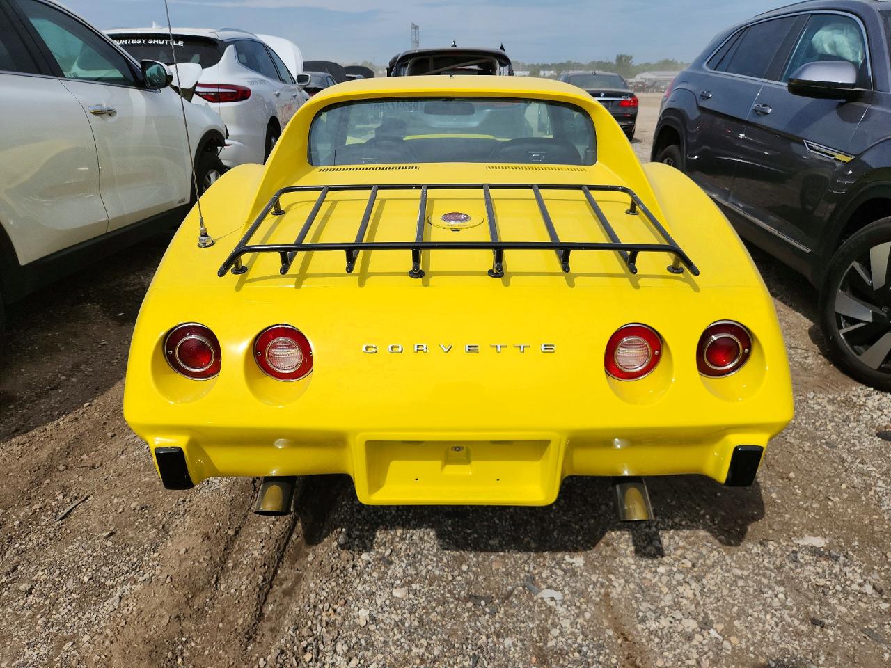 1975 Chevrolet Corvette Yellow vin: 1Z37J5S427768