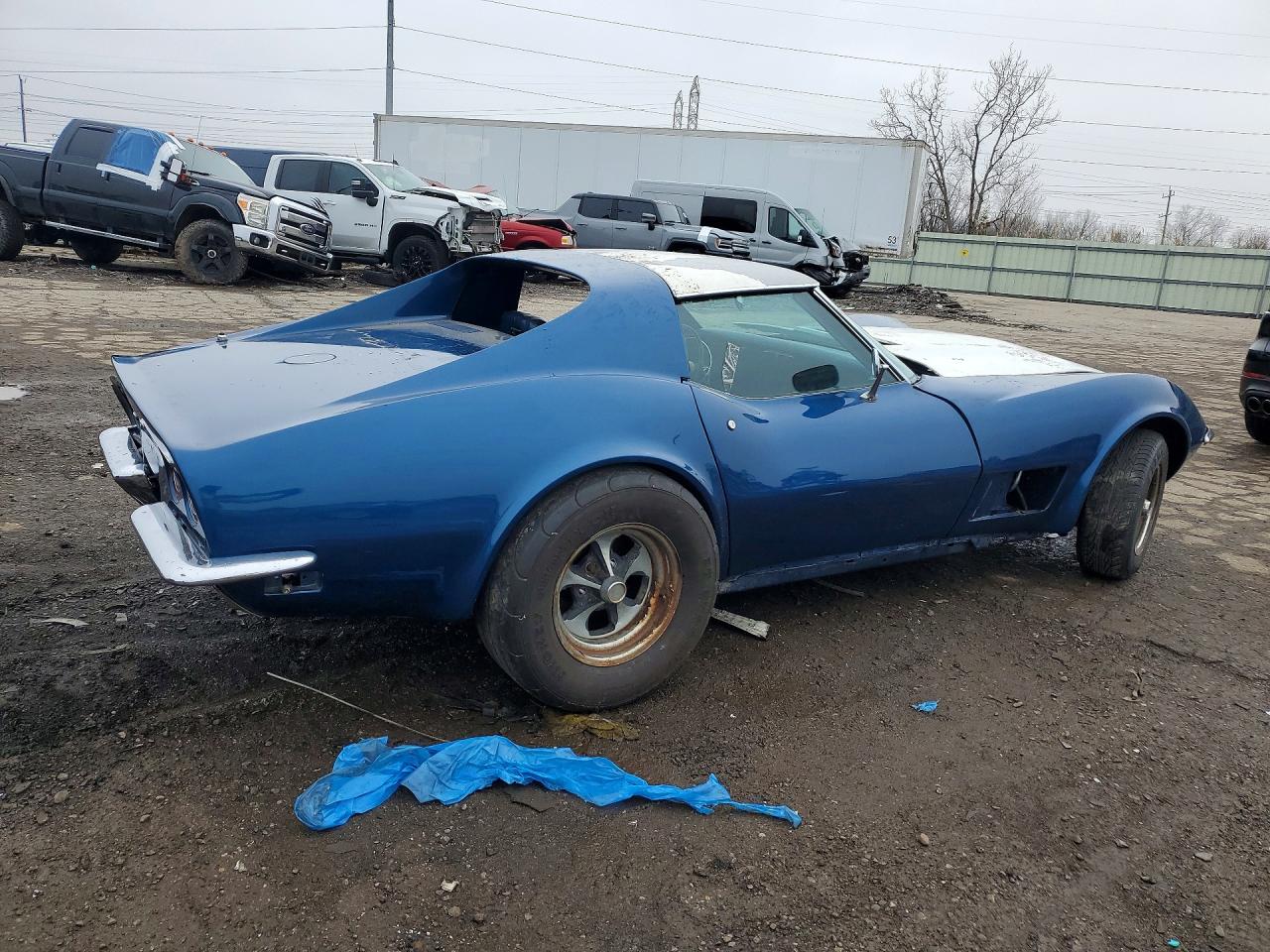 1972 Chev Corvette Blue vin: 1Z37K2S507441