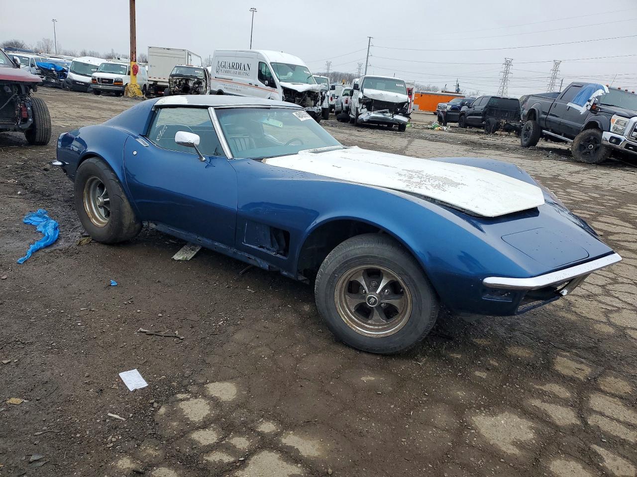 1972 Chev Corvette Blue vin: 1Z37K2S507441