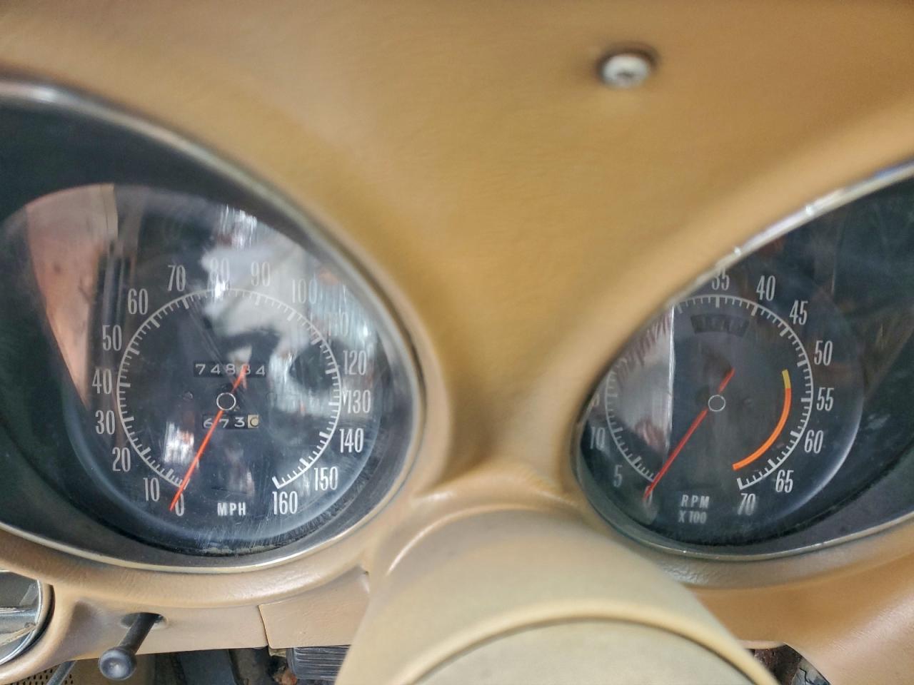 1972 Chevrolet Corvette Orange vin: 1Z37K2S512400