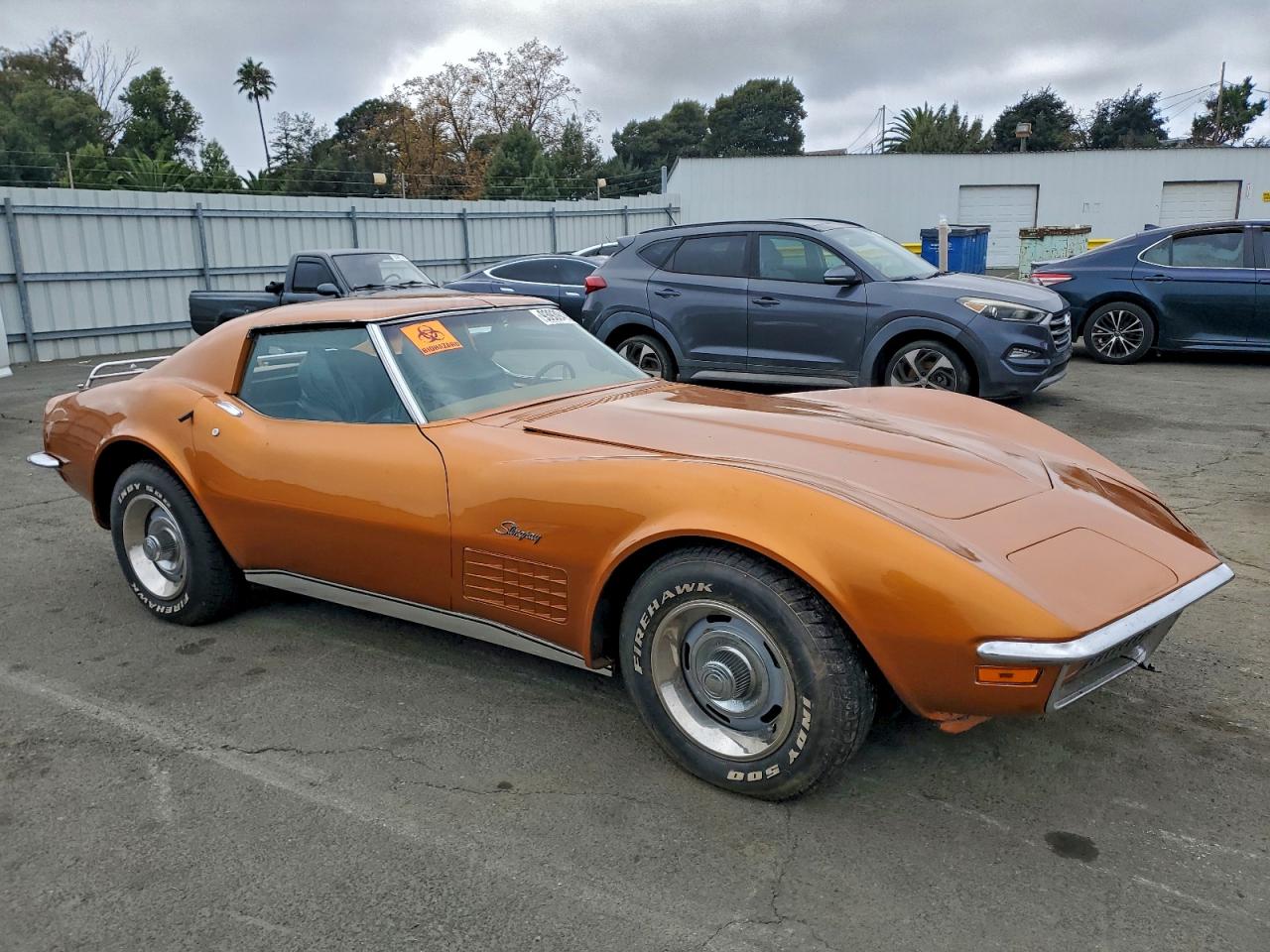 1972 Chevrolet Corvette Orange vin: 1Z37K2S512400