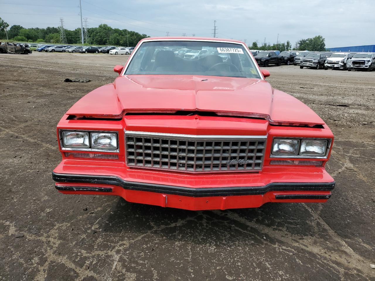 1980 Chevrolet Monte Carl Red vin: 1Z37KA1486366