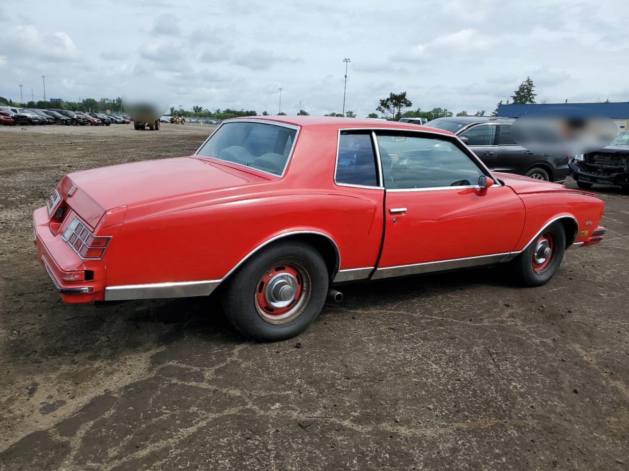 1980 Chevrolet Monte Carl Red vin: 1Z37KA1486366